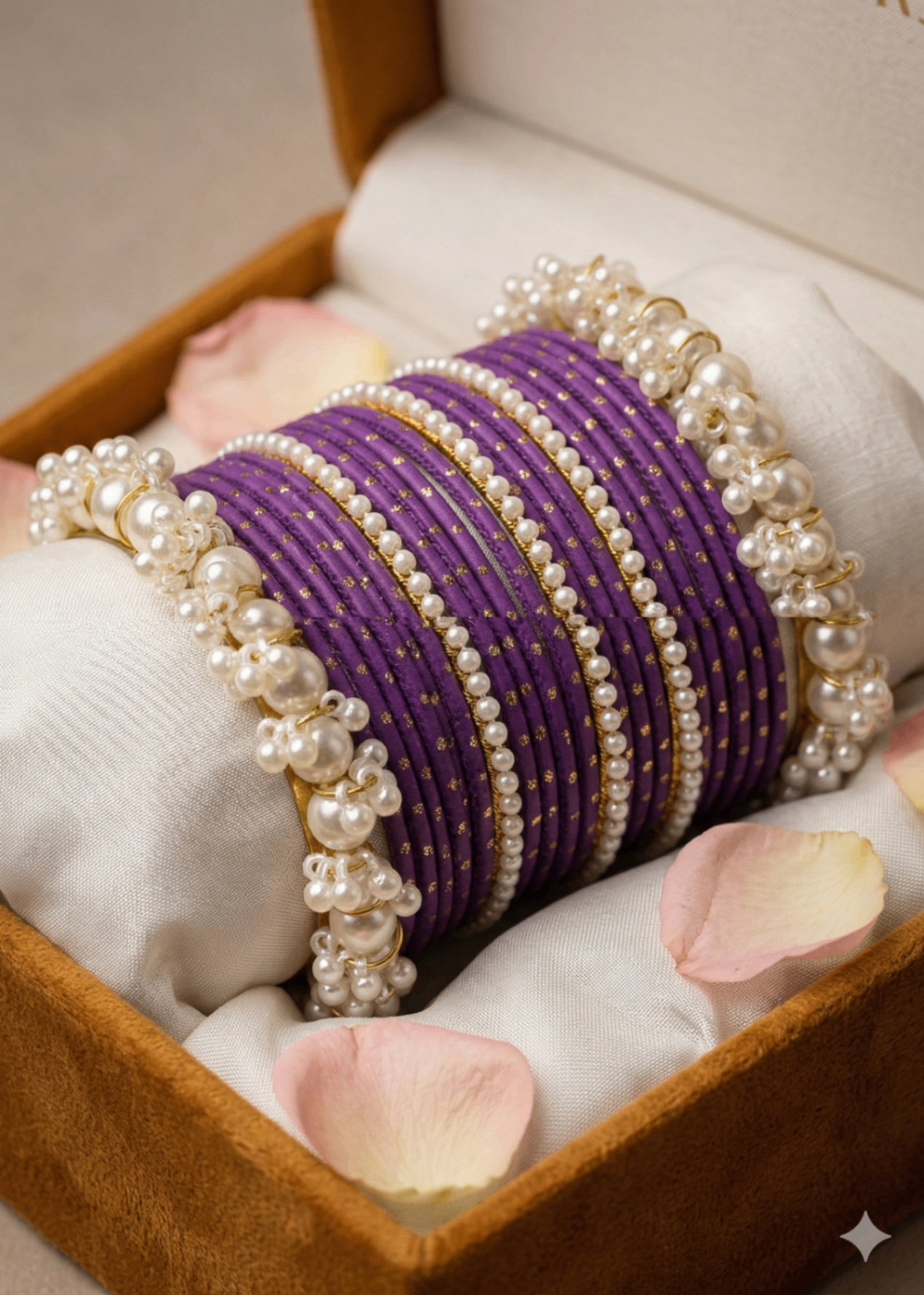 Bangles in Purple Color by - Trendy Women Bangles GEY6875