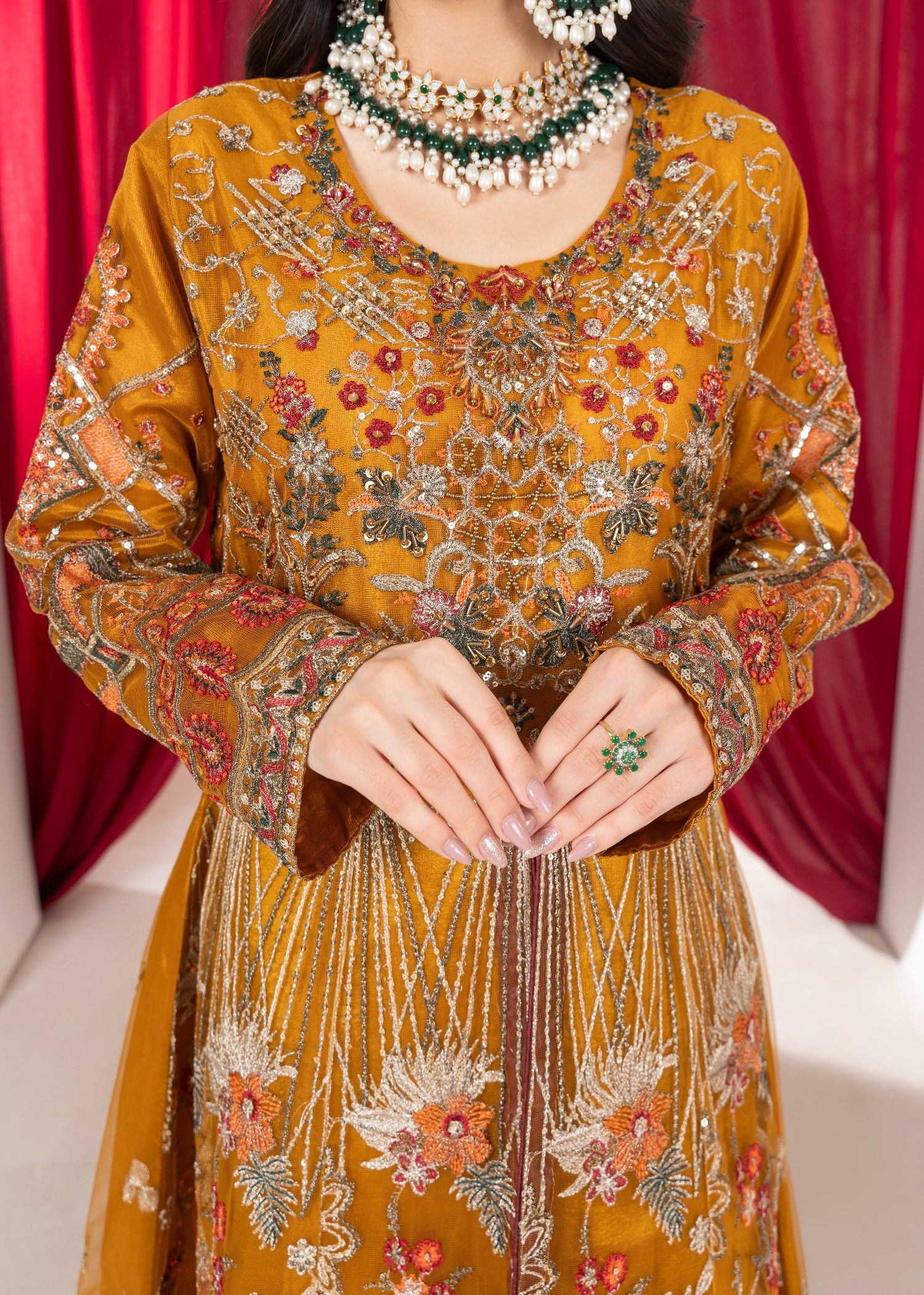 net Maxi in Mustard