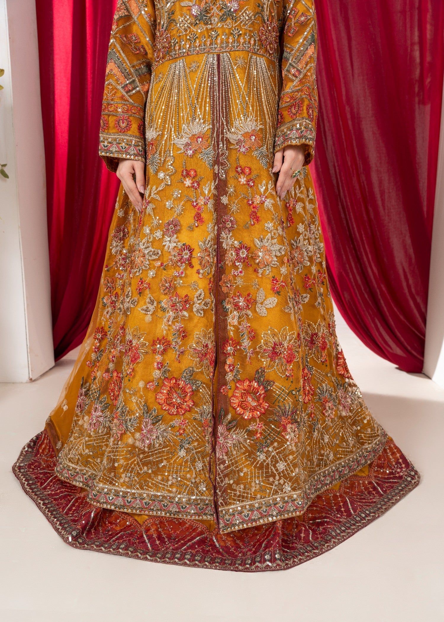 net Maxi in Mustard