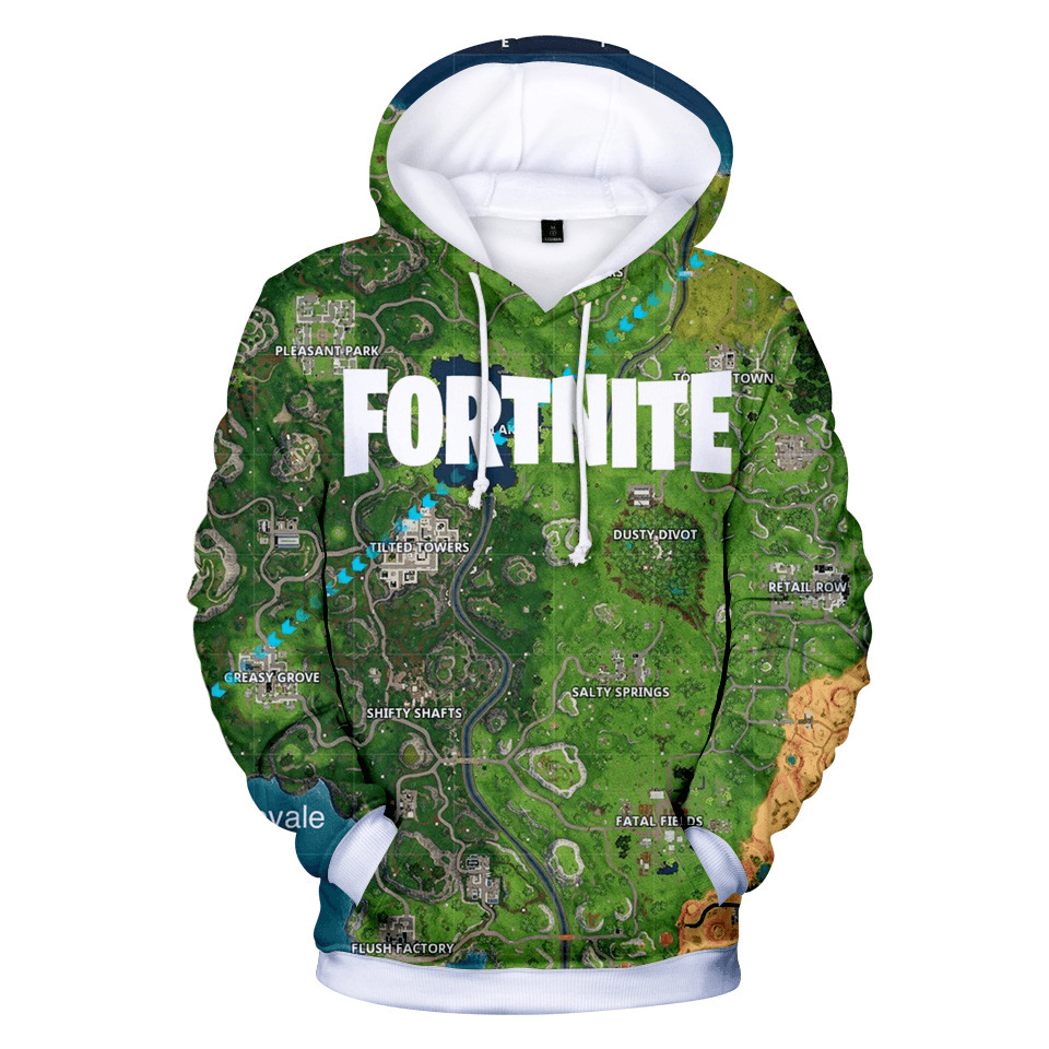 3D Digital Print and Fleece Hoodie Man
