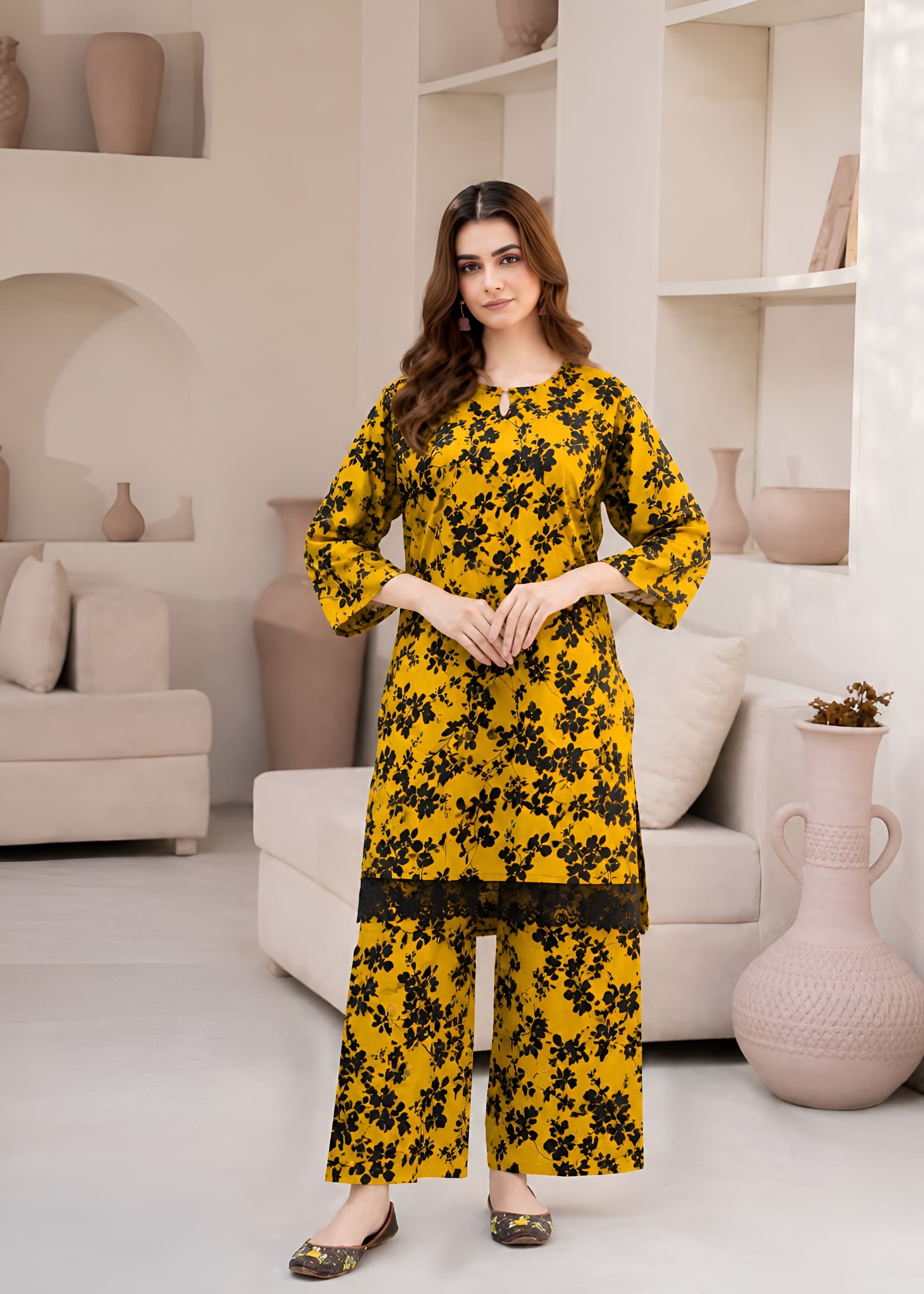 linen Co Ord Sets in Mellow yellow