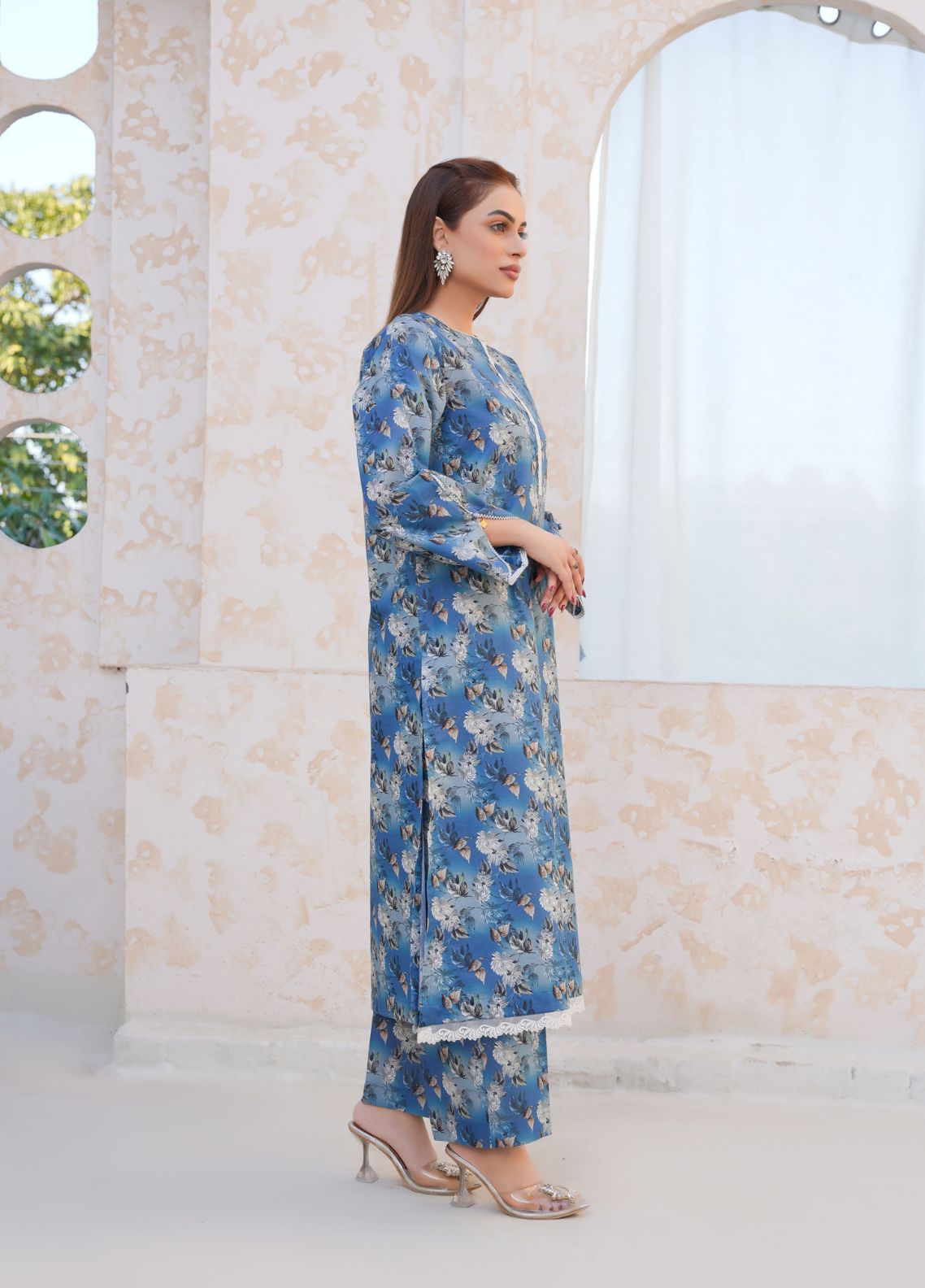 lawn Co Ord Sets in Cornflower blue