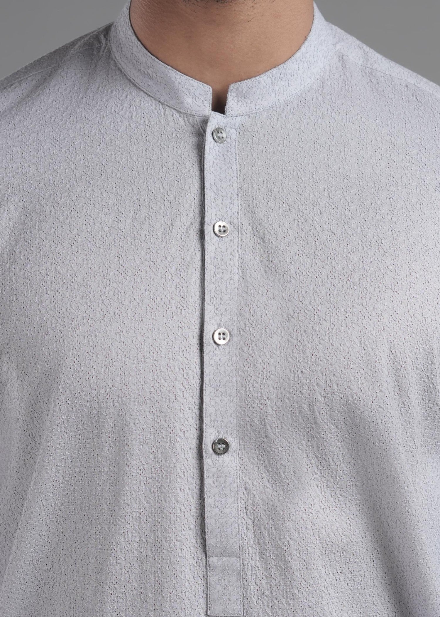 cotton Kurta in Grey