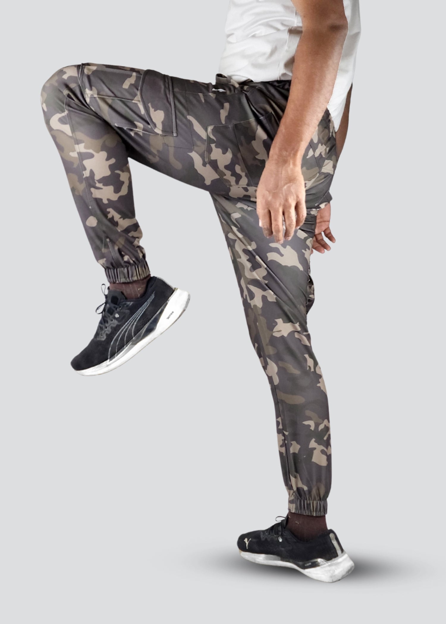 polyester Trousers in Green