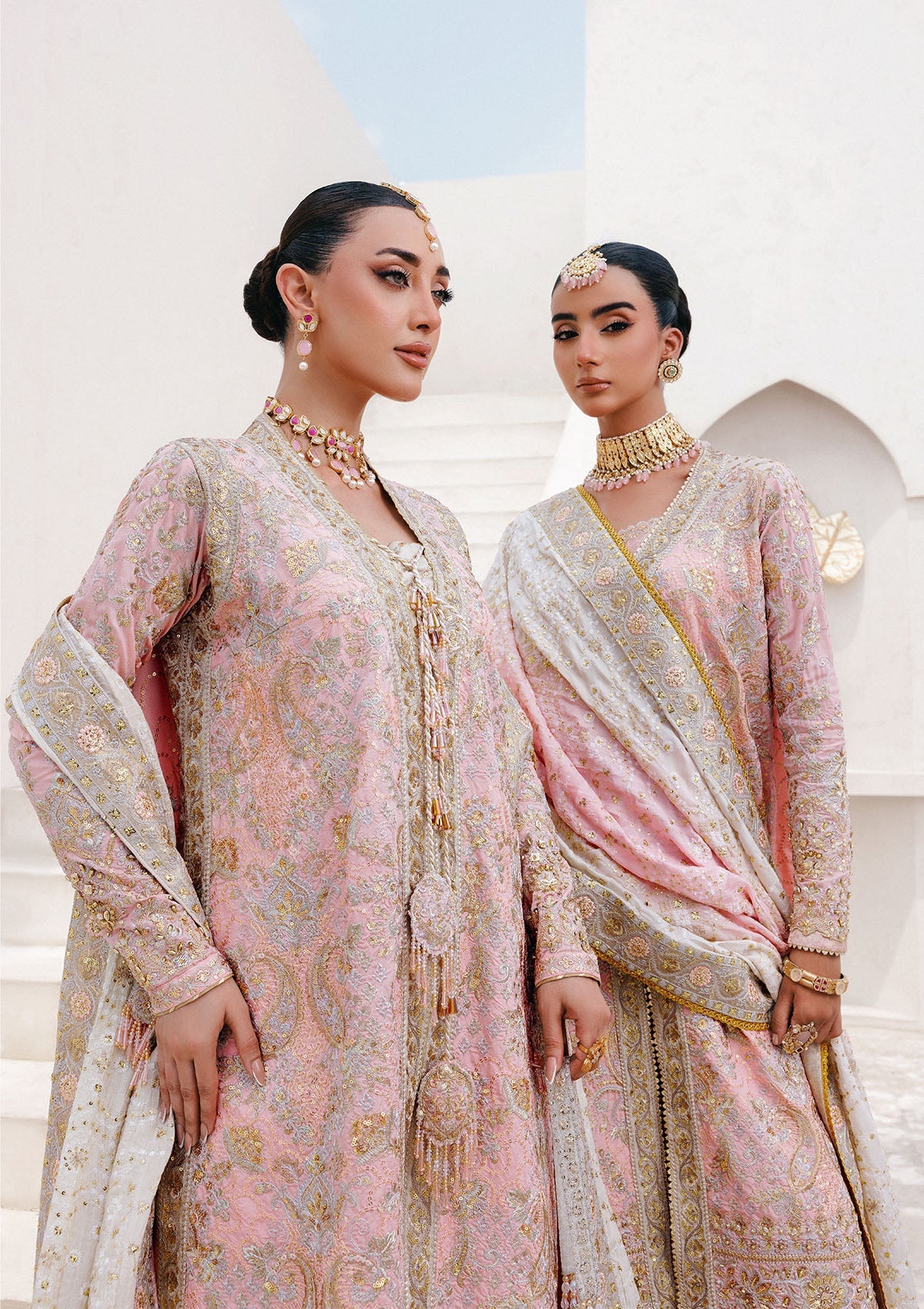 kattan silk Unstitched in Blush pink