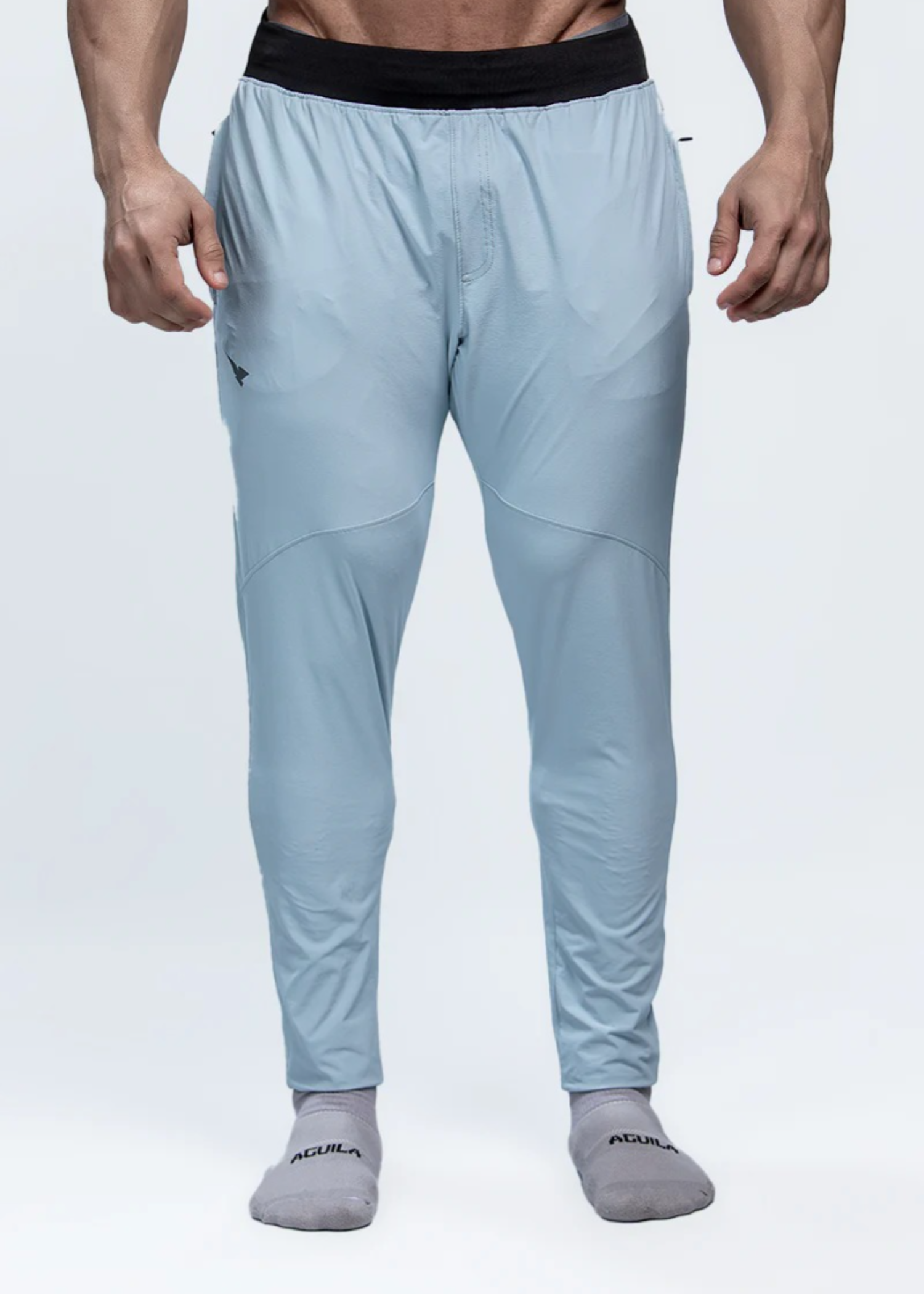 spandex Trousers in Pastel grey by Aguila Activewear