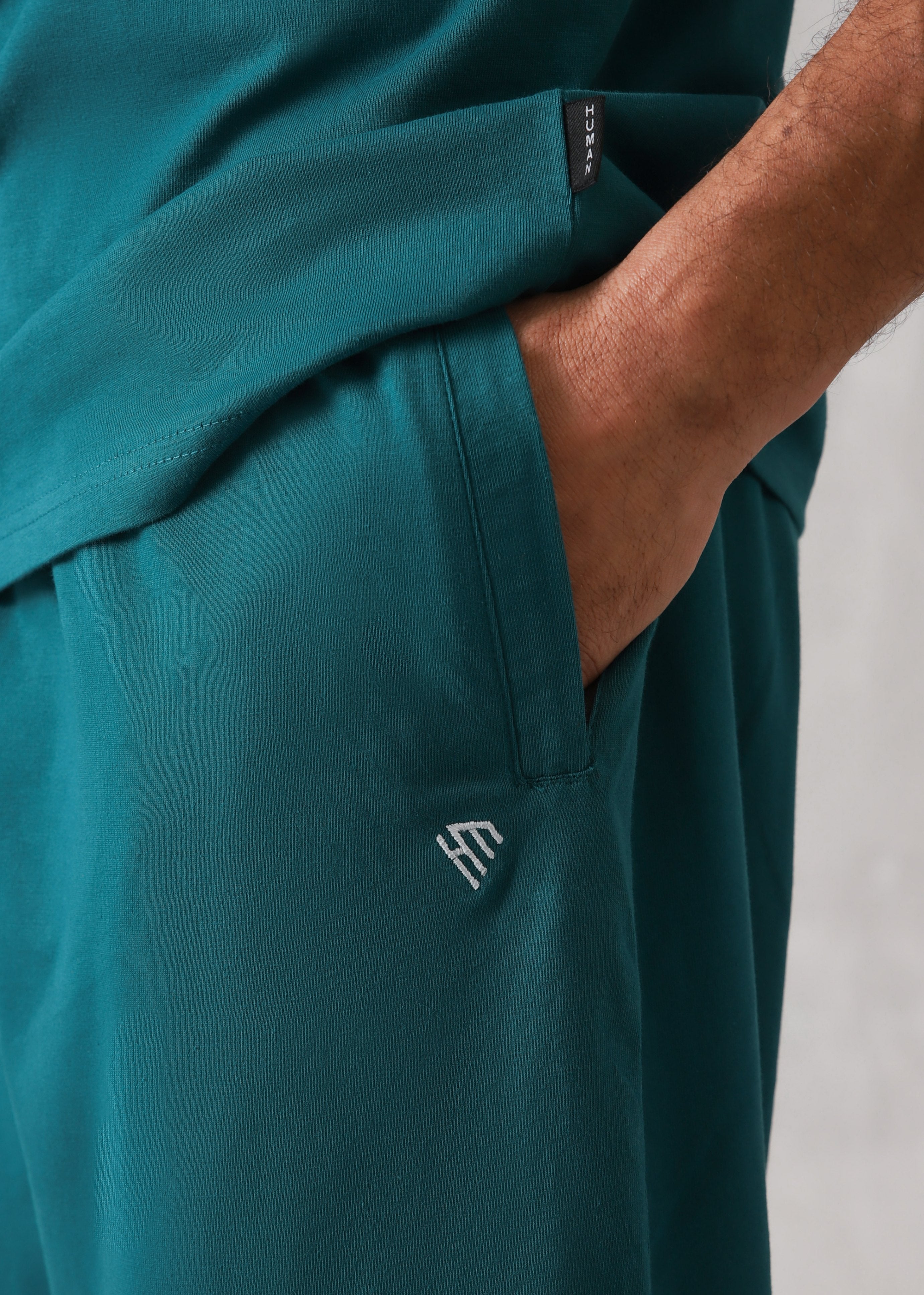 cotton Tracksuit in Teal