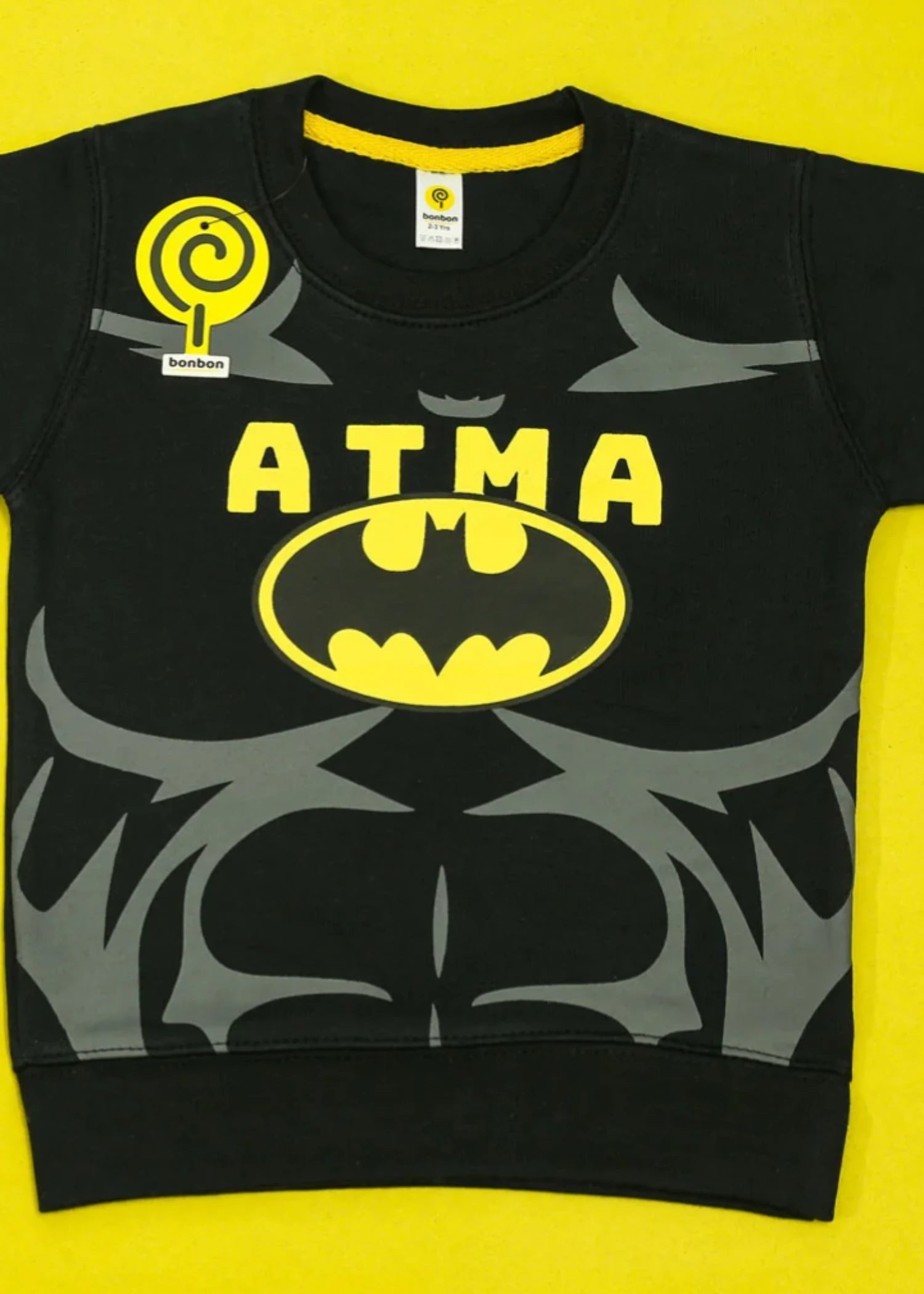 fleece Sweatshirt in Jet black