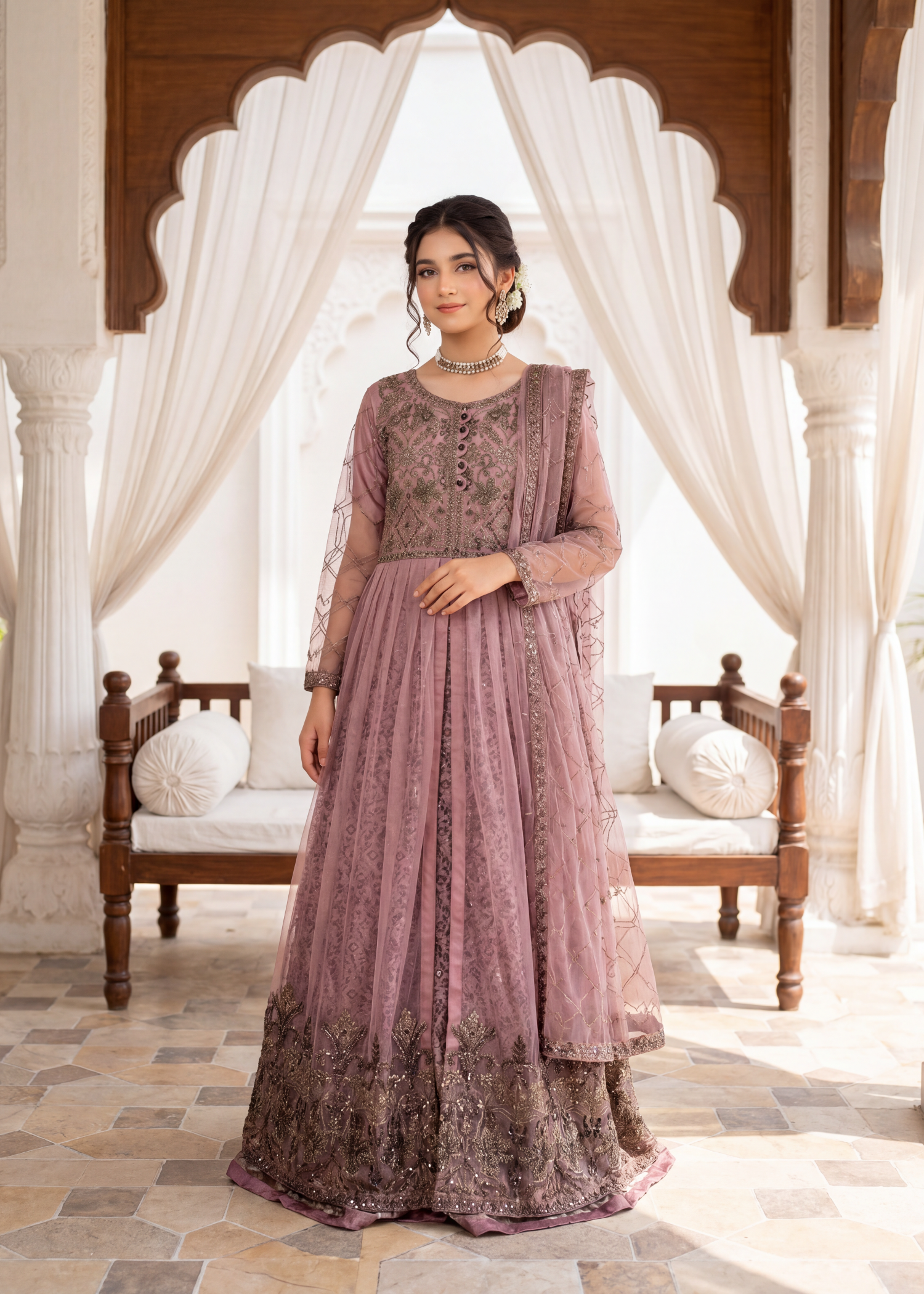 net Pishwas in Lilac