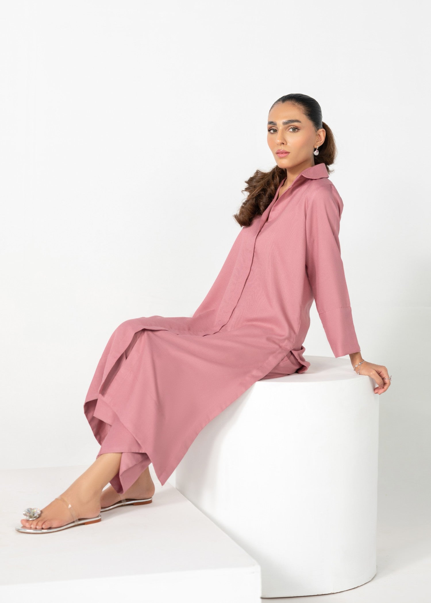 karandi Co Ord Sets in Pink