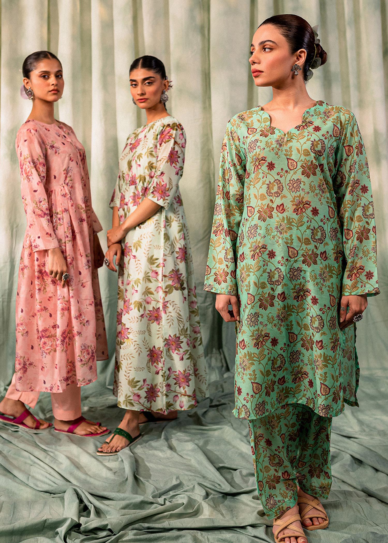 cotton Co Ord Sets in Apple green