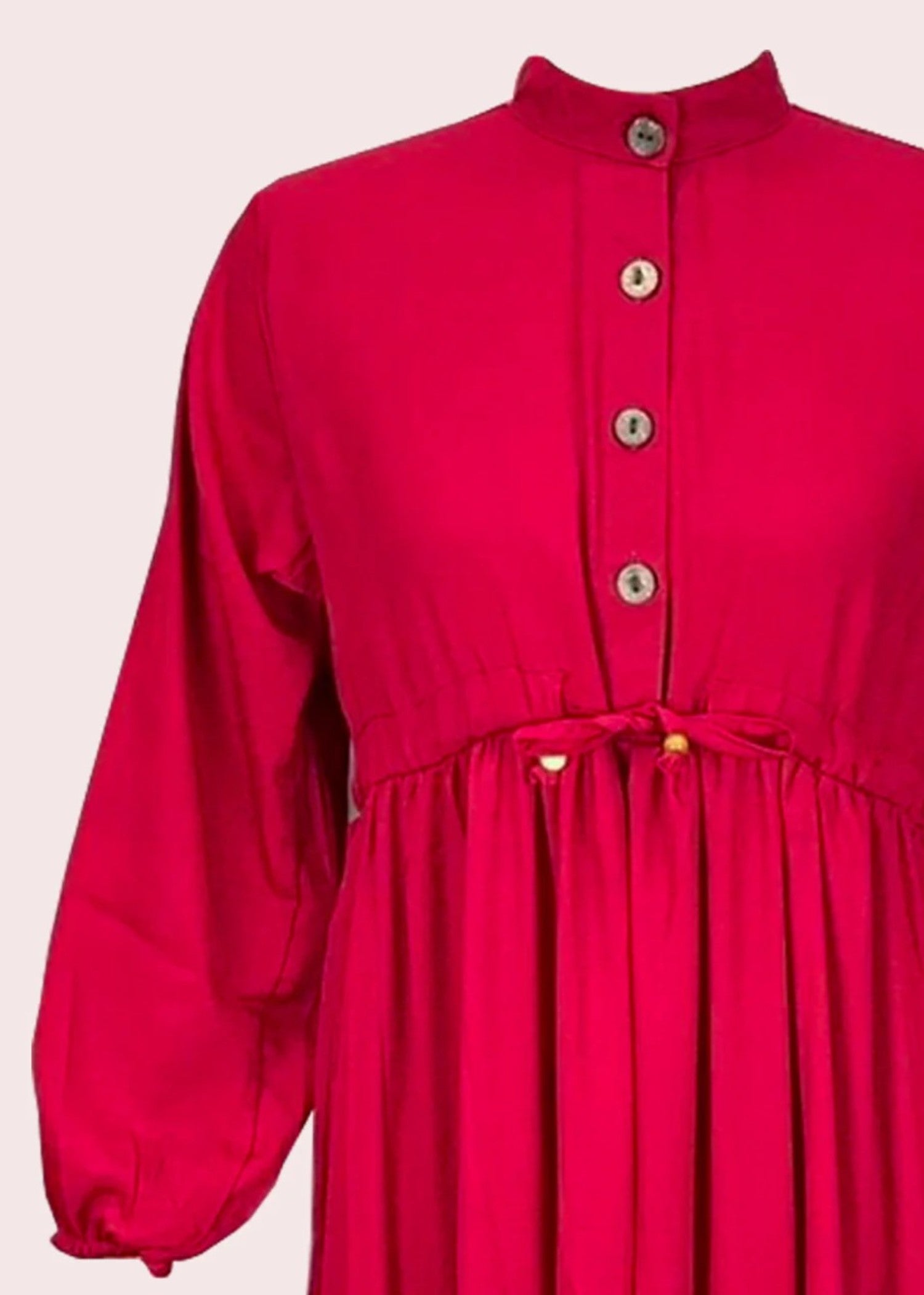 crepe georgette Dress in Red