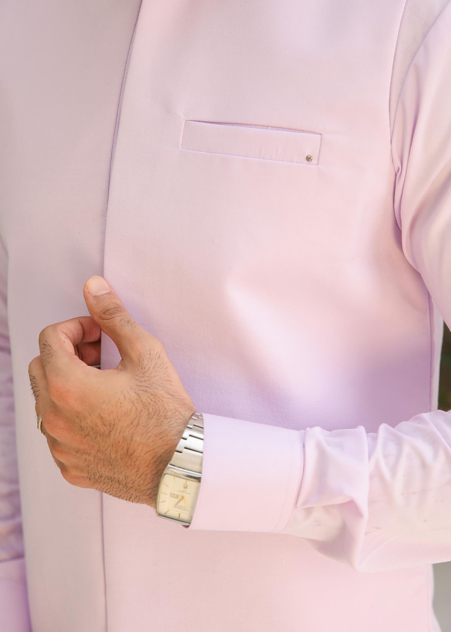 wash & wear Waistcoat in Lilac