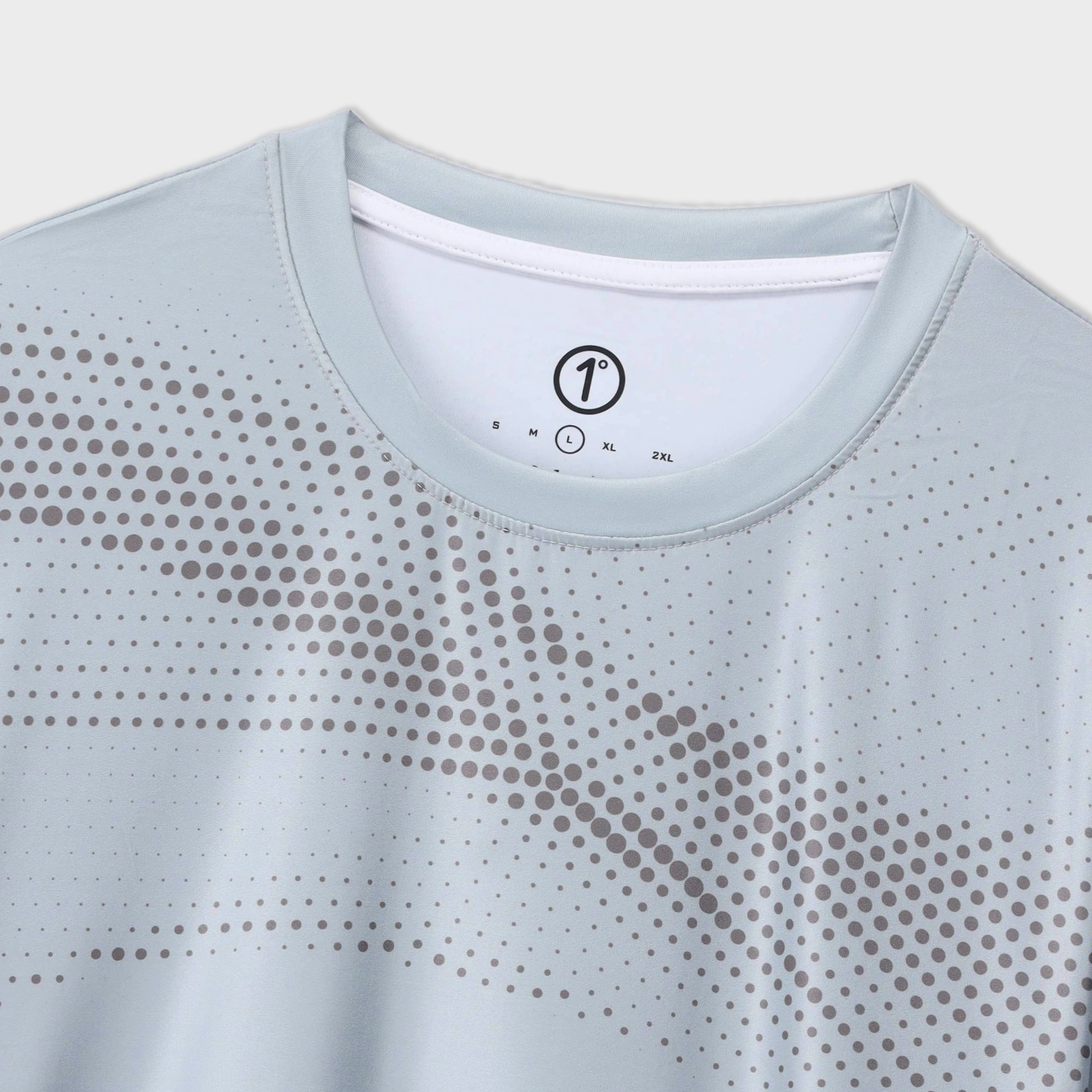 twill cotton T Shirt in Slate grey