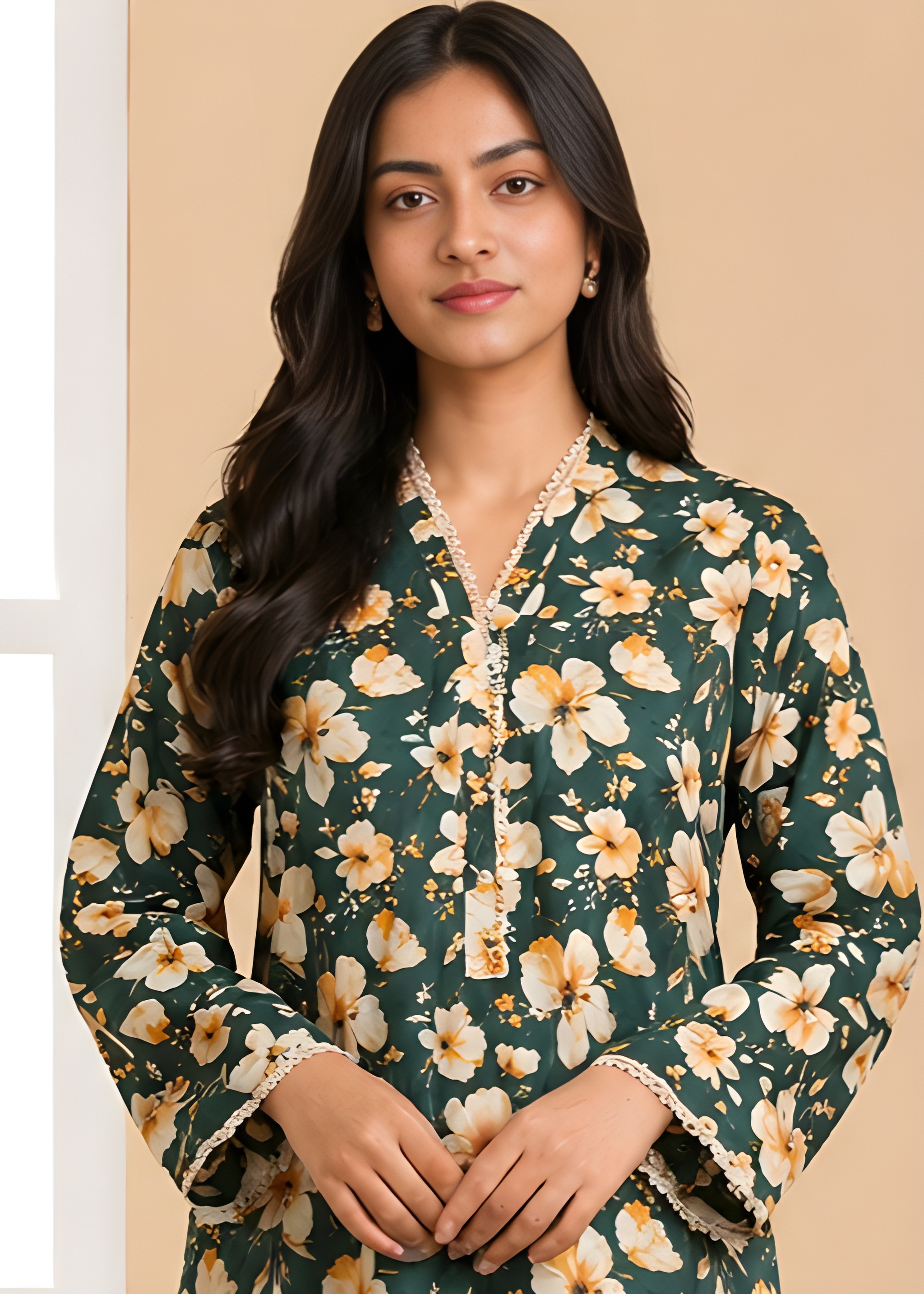 lawn Co Ord Sets in Dark green