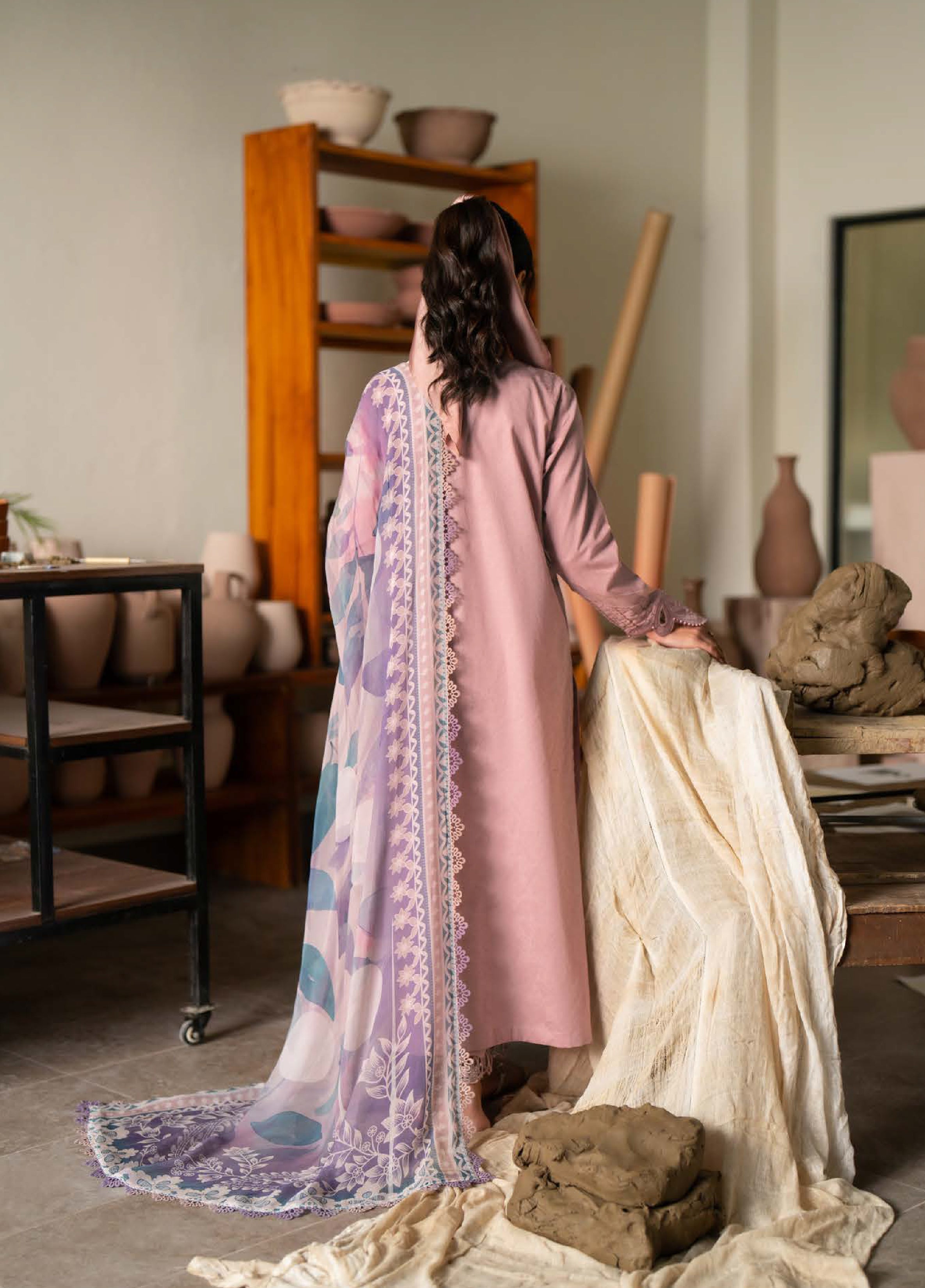 Raha Festive Jacquard Lawn – NE-238