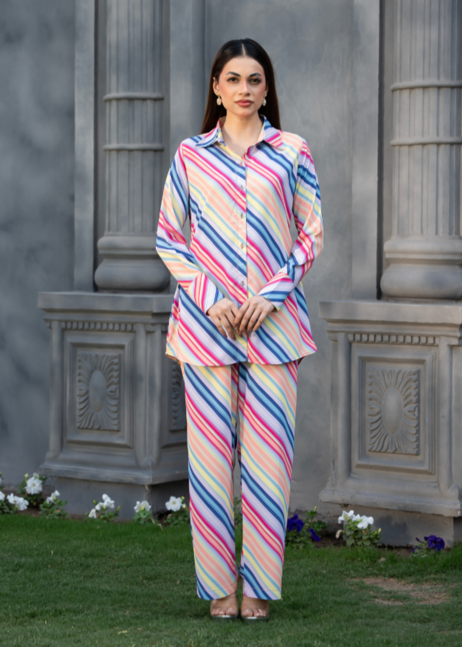 georgette chiffon Co Ord Sets in Multi