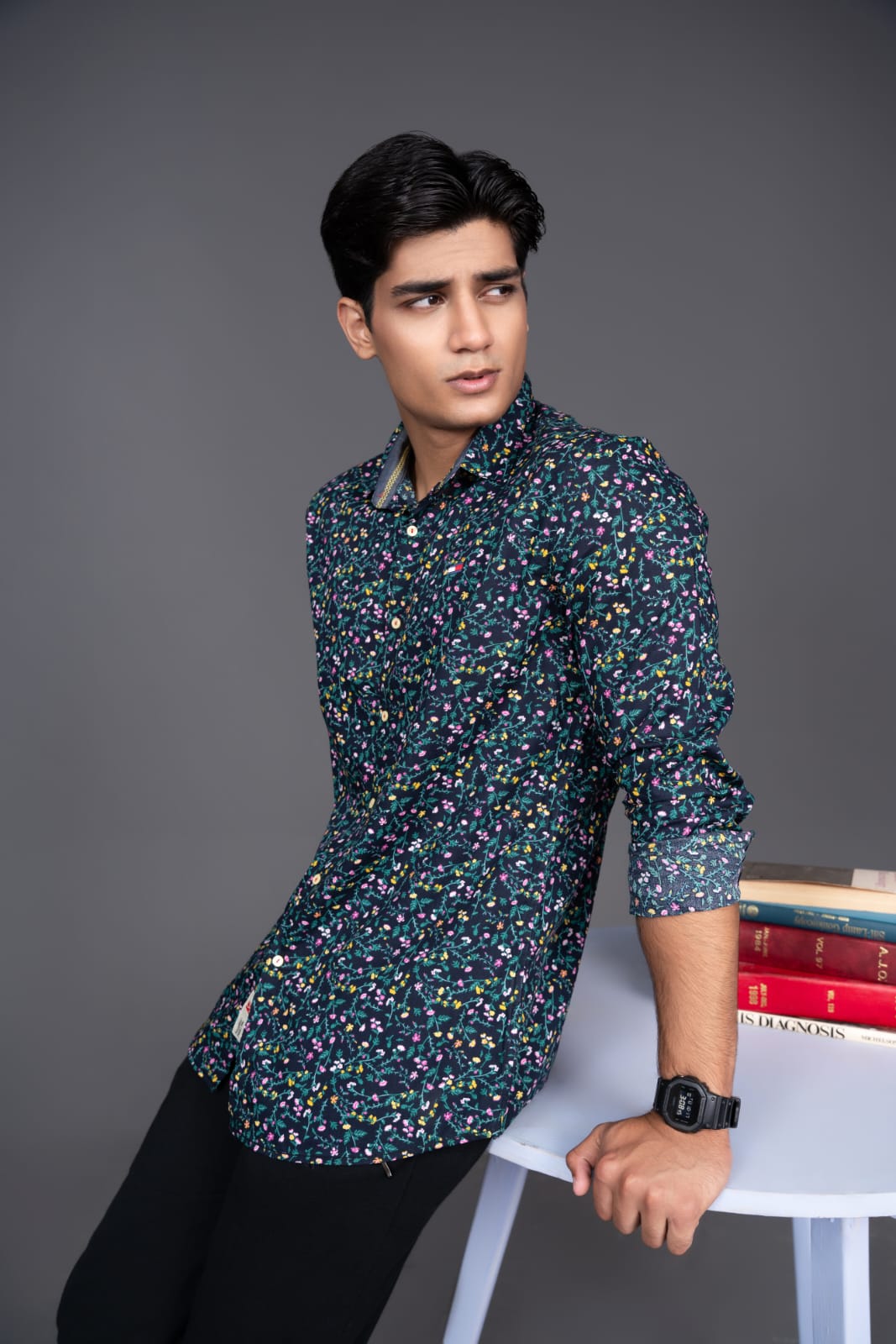 cotton viscose Casual Shirt in Multi