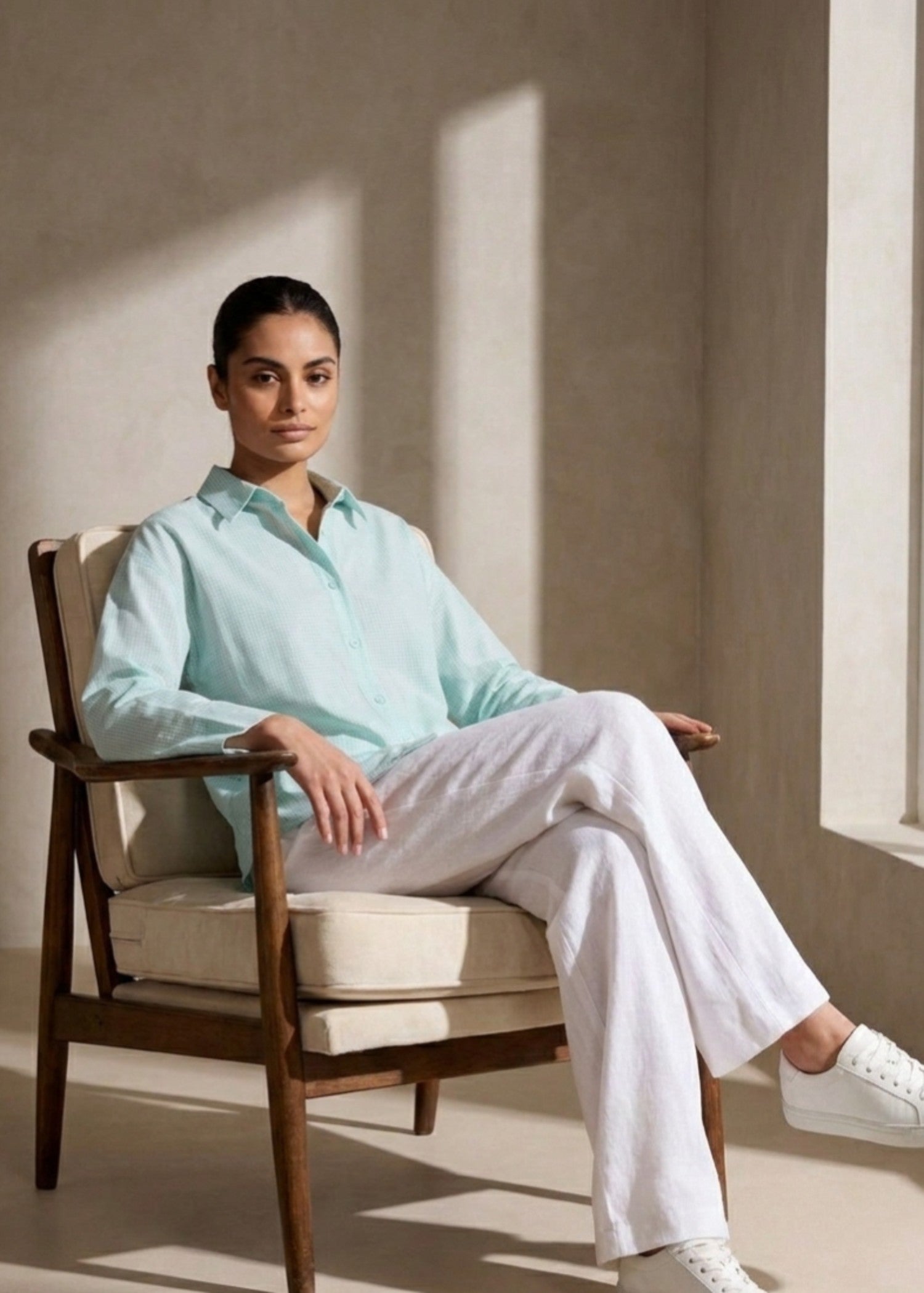 cotton Top in Ice blue