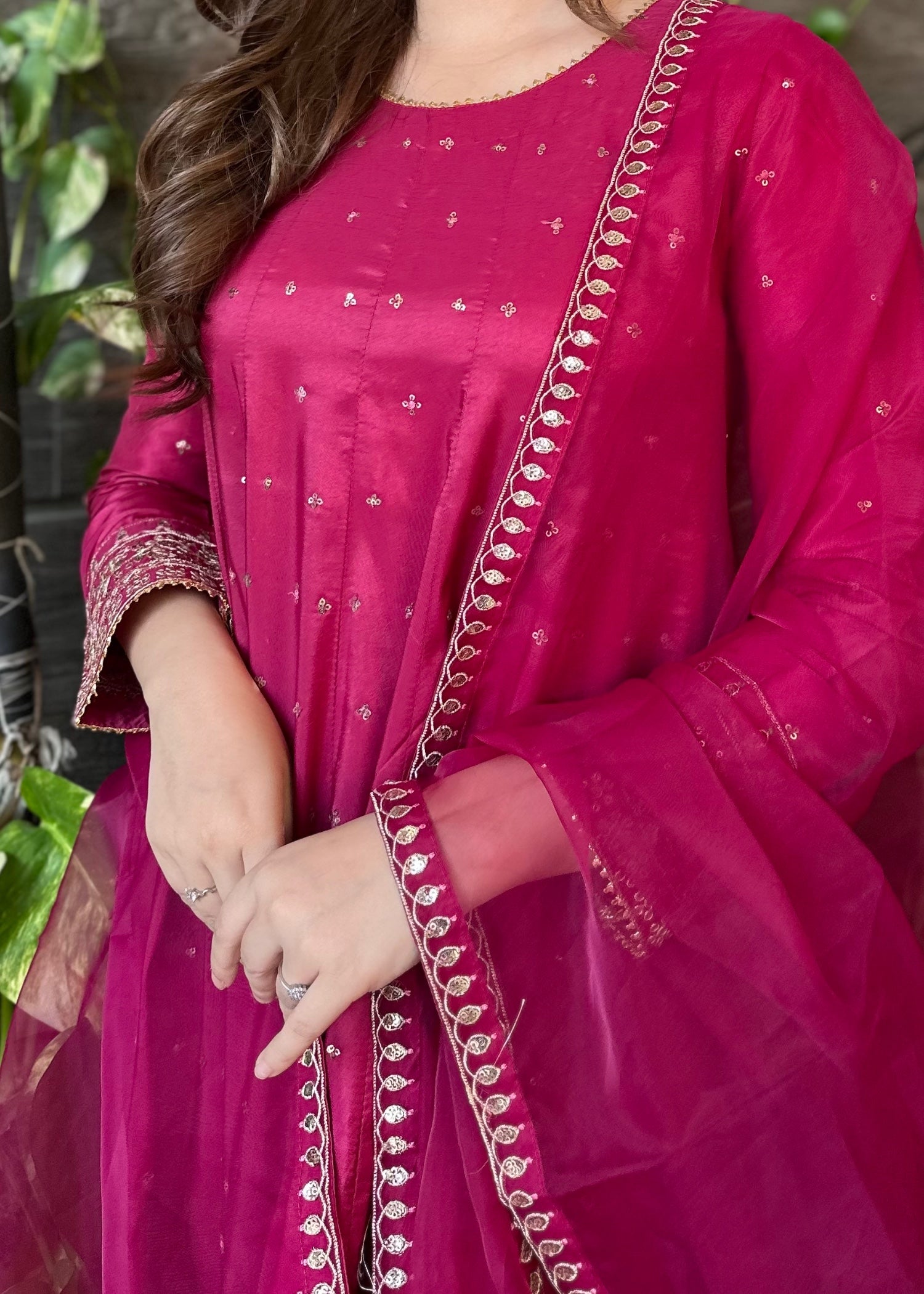 silk Maxi in Magenta
