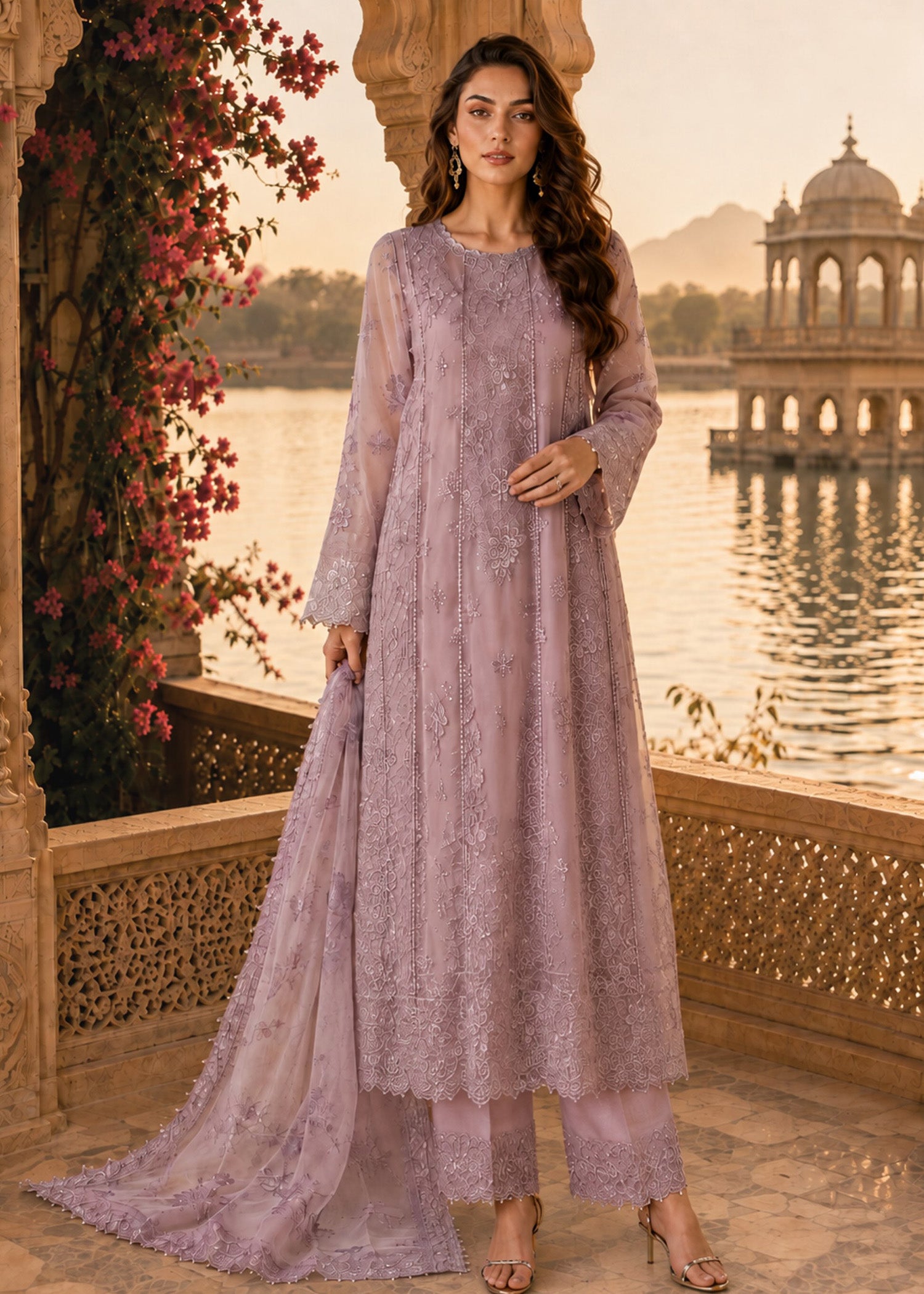 chiffon Unstitched in Purple mountain majesty