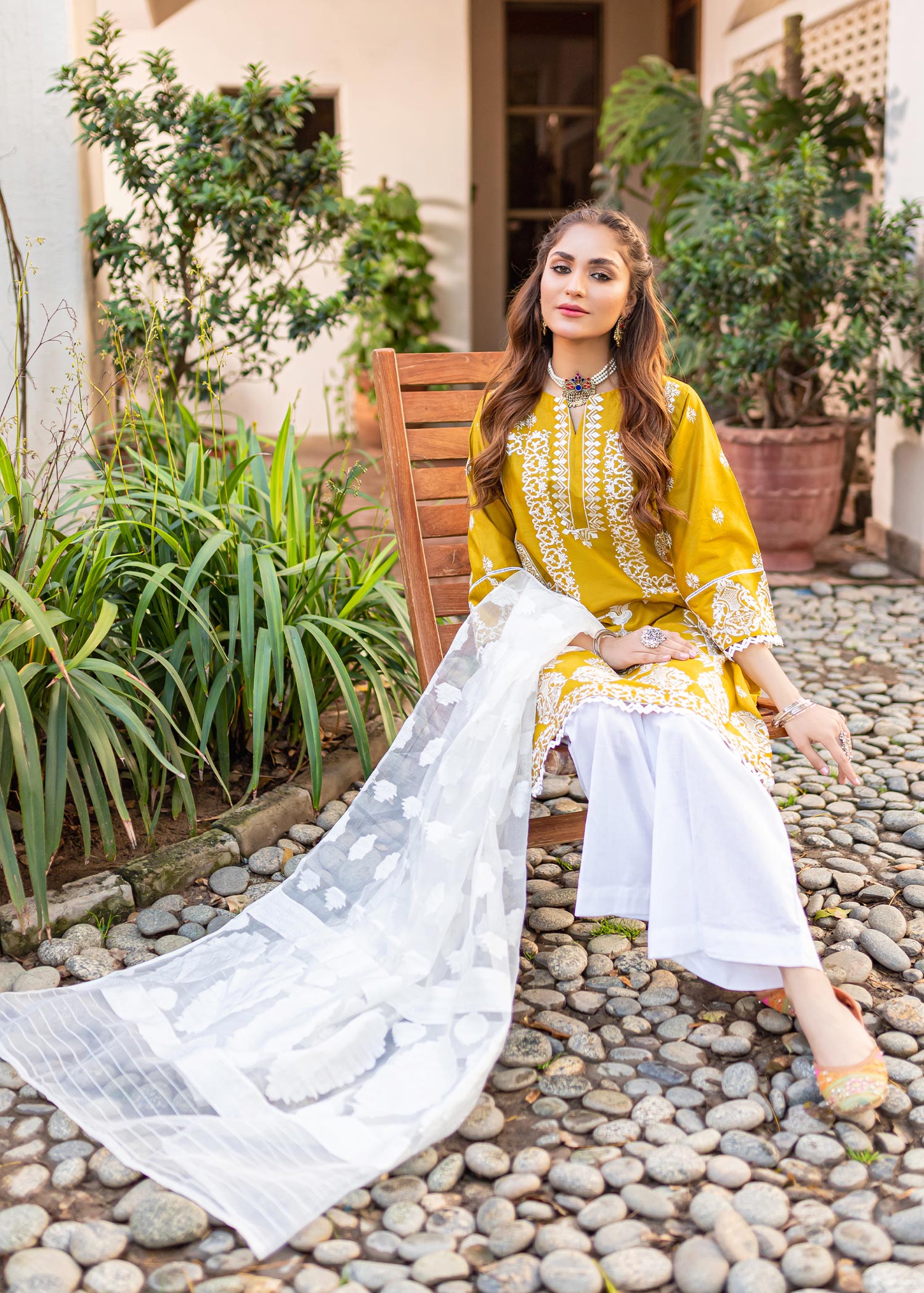 cotton Kurti in Mustard