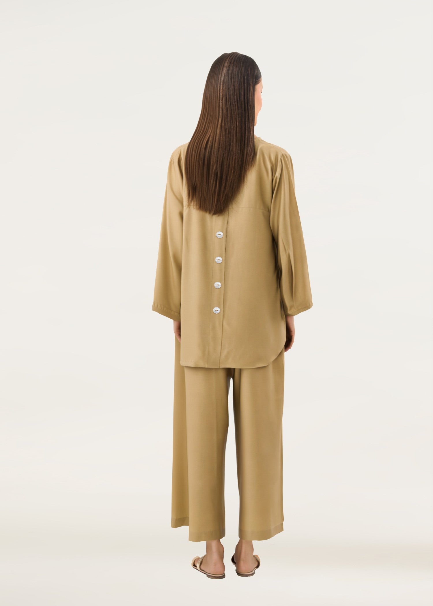 polycotton Co Ord Sets in Khaki brown