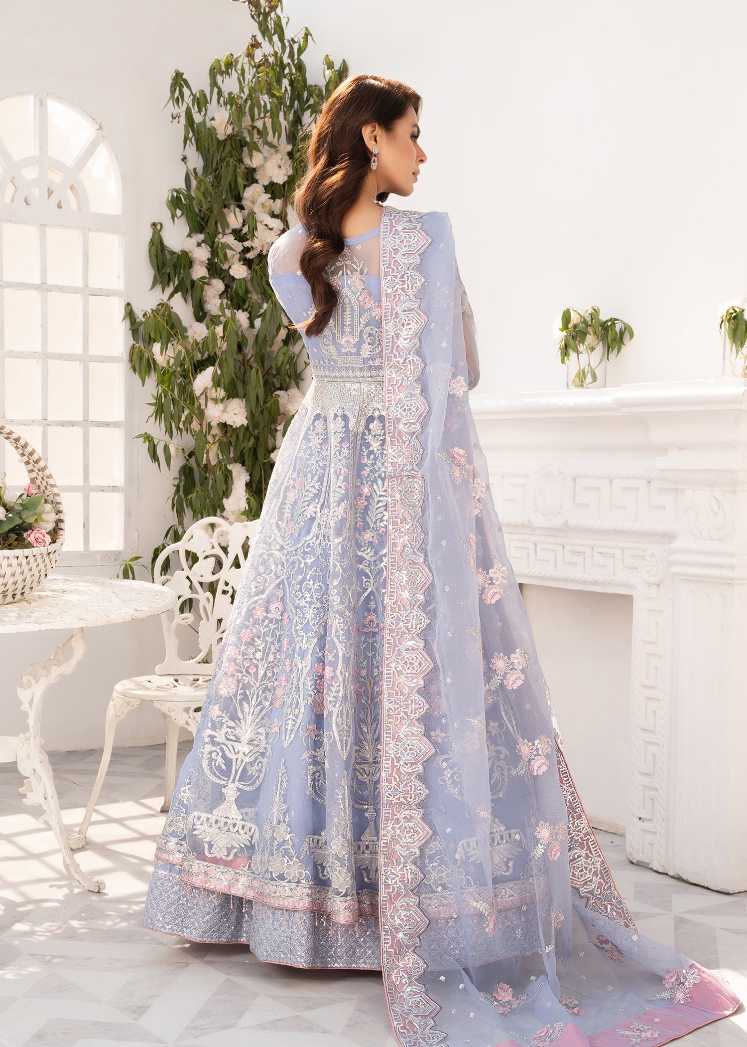 organza Maxi in Ice blue