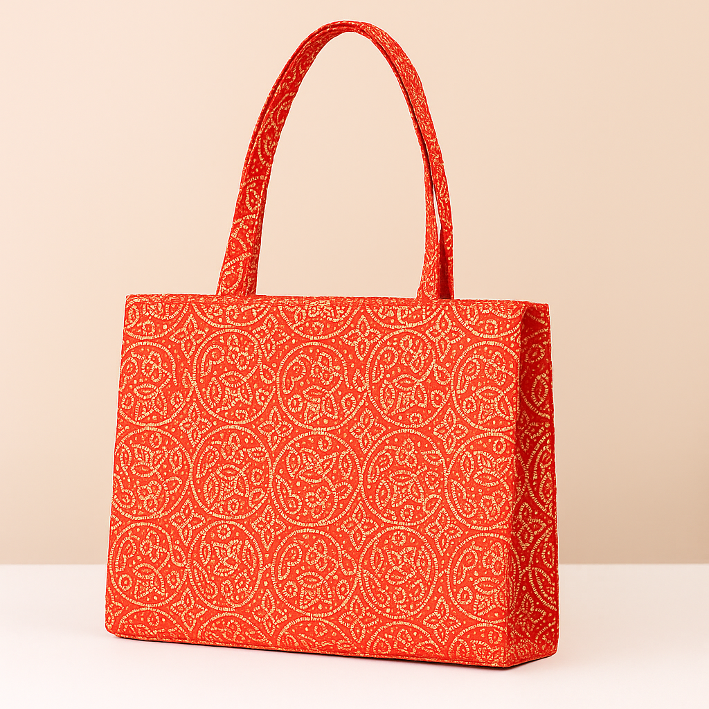 Tote Bag in Red Color by - Trendy Women Tote Bag BMT7680