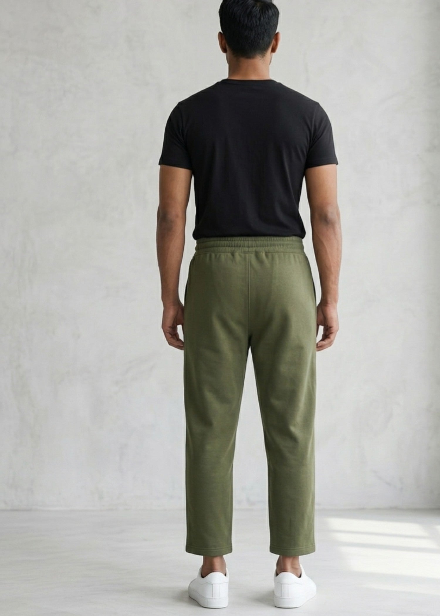 denim Trousers in Army green