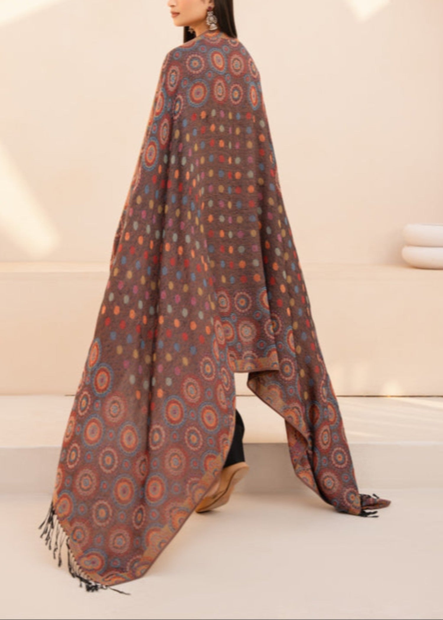 dhanak Kurta Set in Jet black