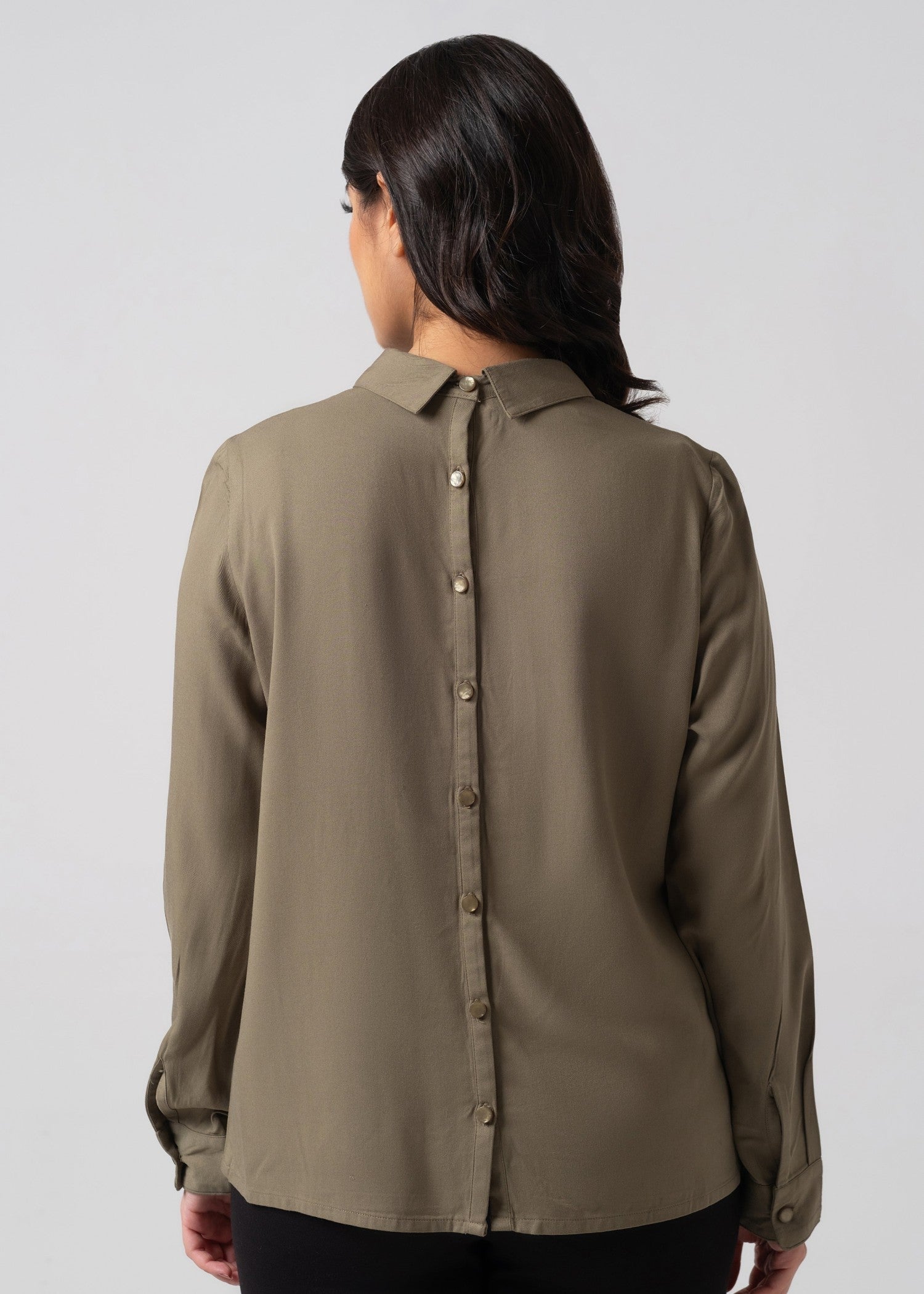 cotton Top in Olive green