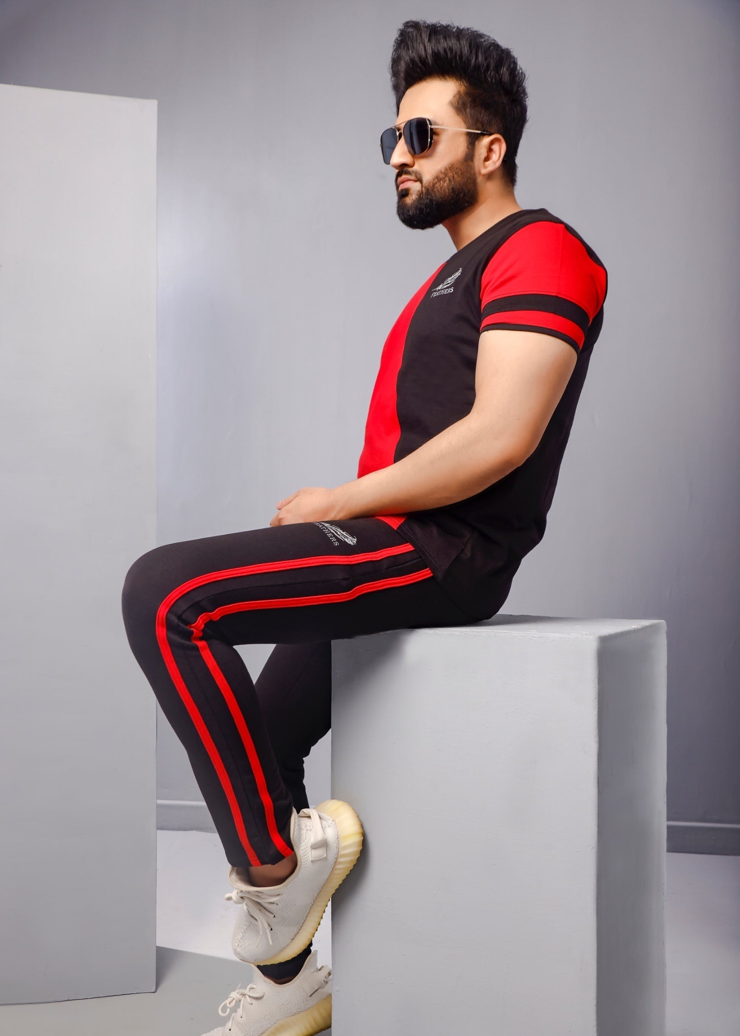 terry Tracksuit in Red