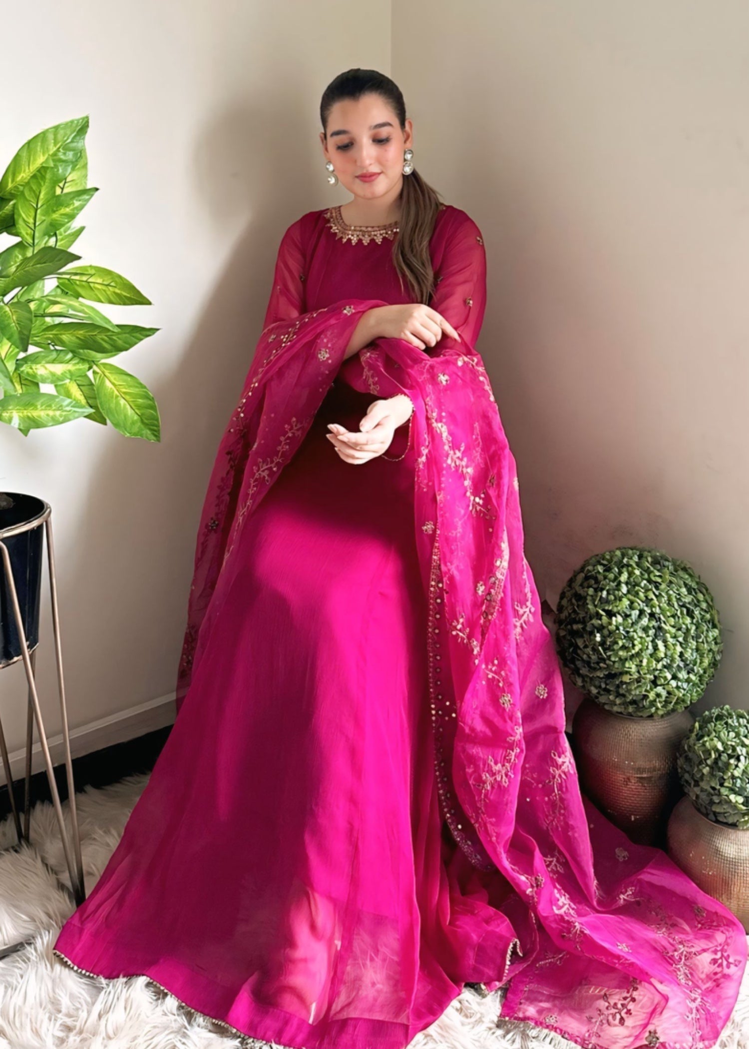 chiffon Maxi in Lusty gallant