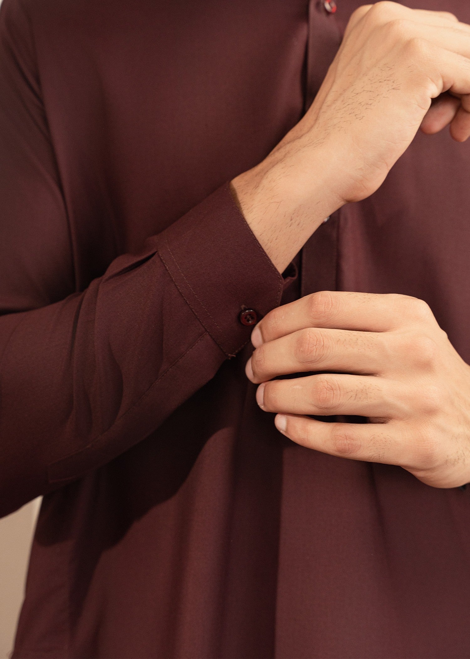 wash & wear Shalwar Kameez in Maroon by Buraq