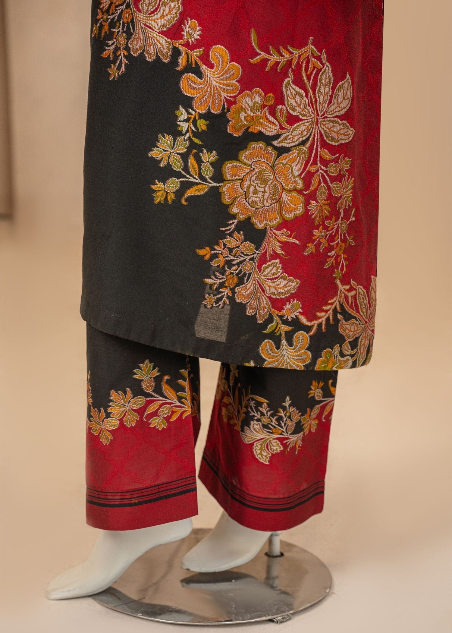 viscose Co Ord Sets in Blood red, black