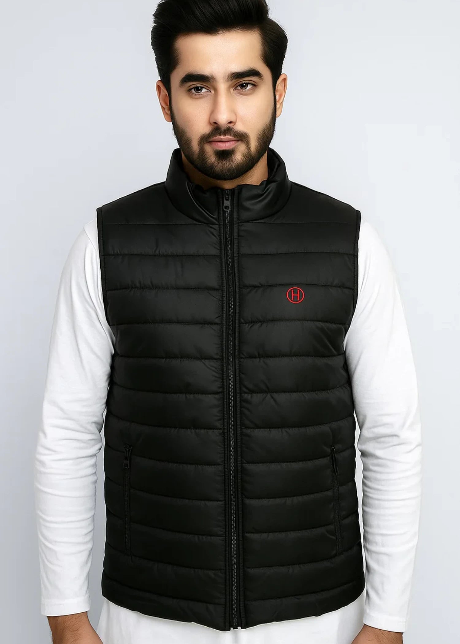 polyester Jacket in Black