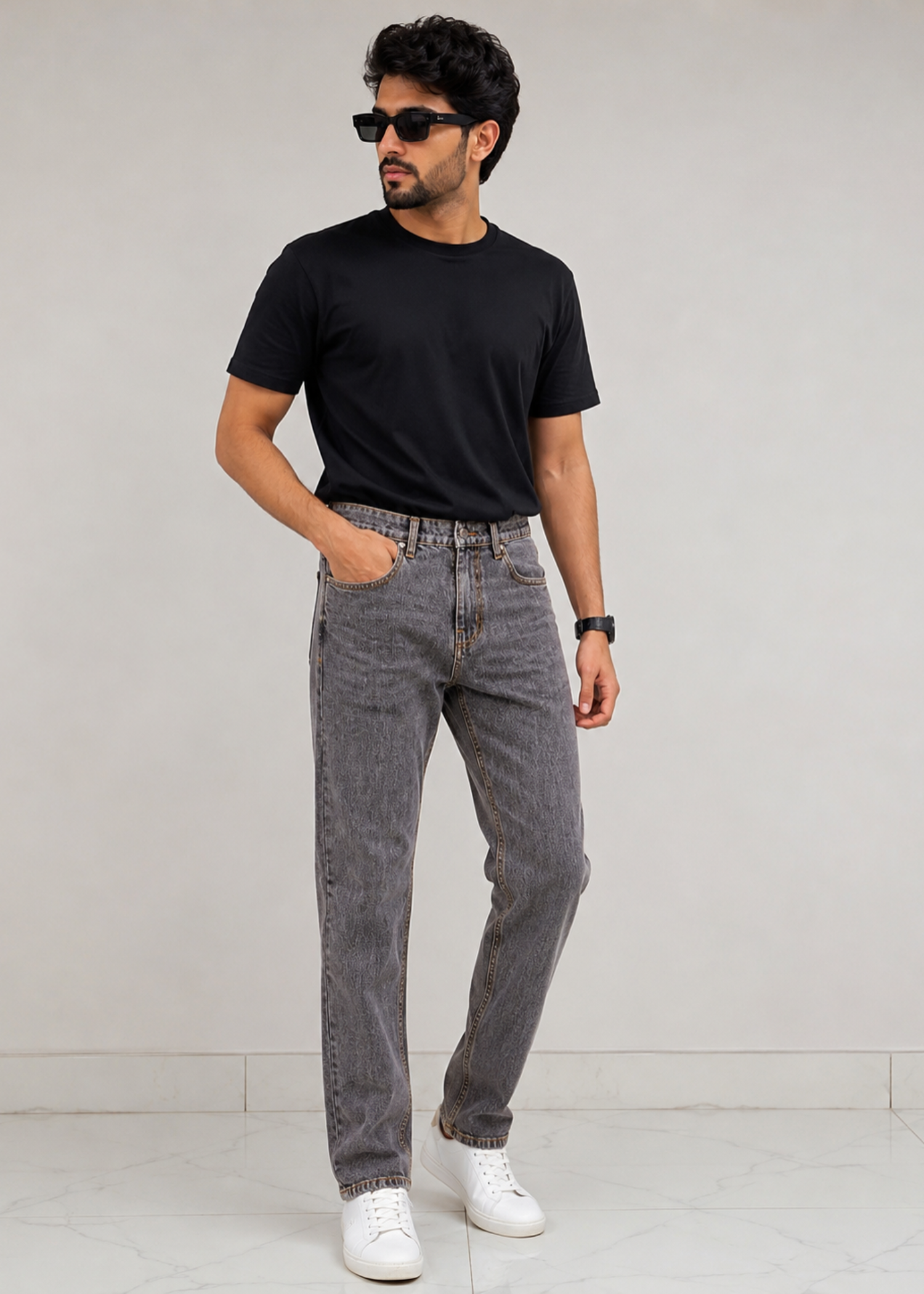 denim Jeans in Zinc grey