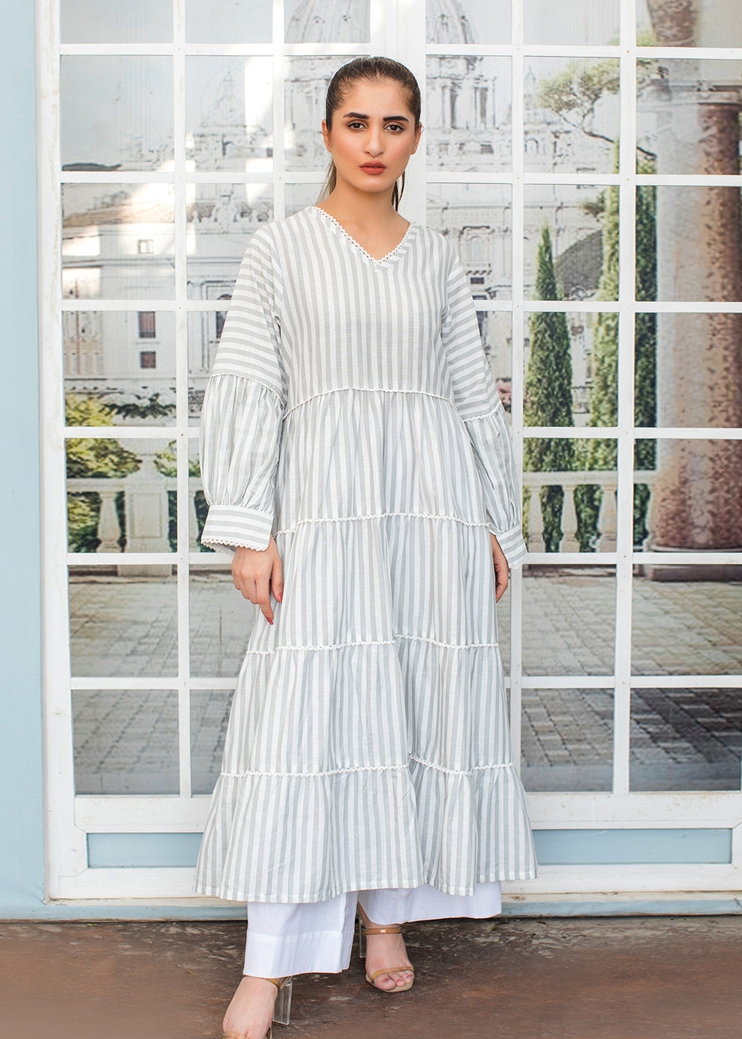 cotton Maxi in Grey
