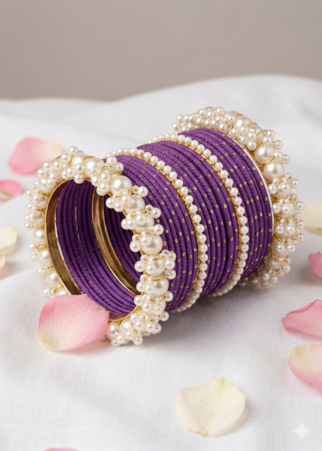 Bangles in Purple Color by - Trendy Women Bangles GEY6875