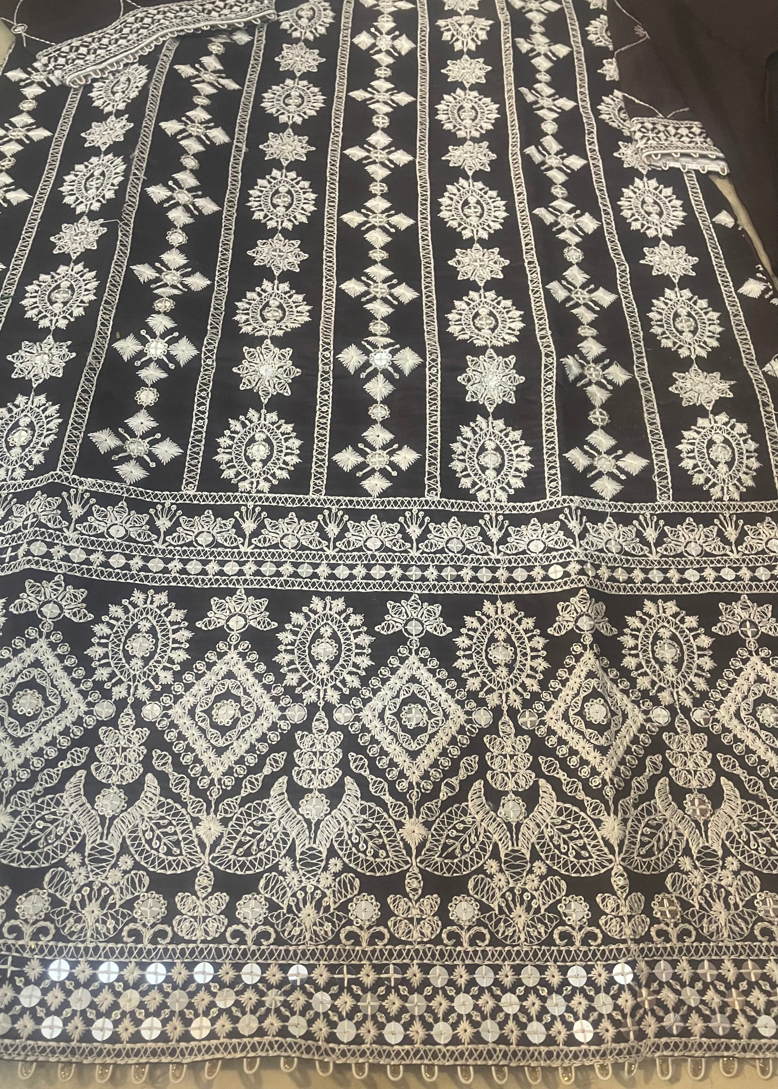 polycotton Kurta Set in Chocolate brown