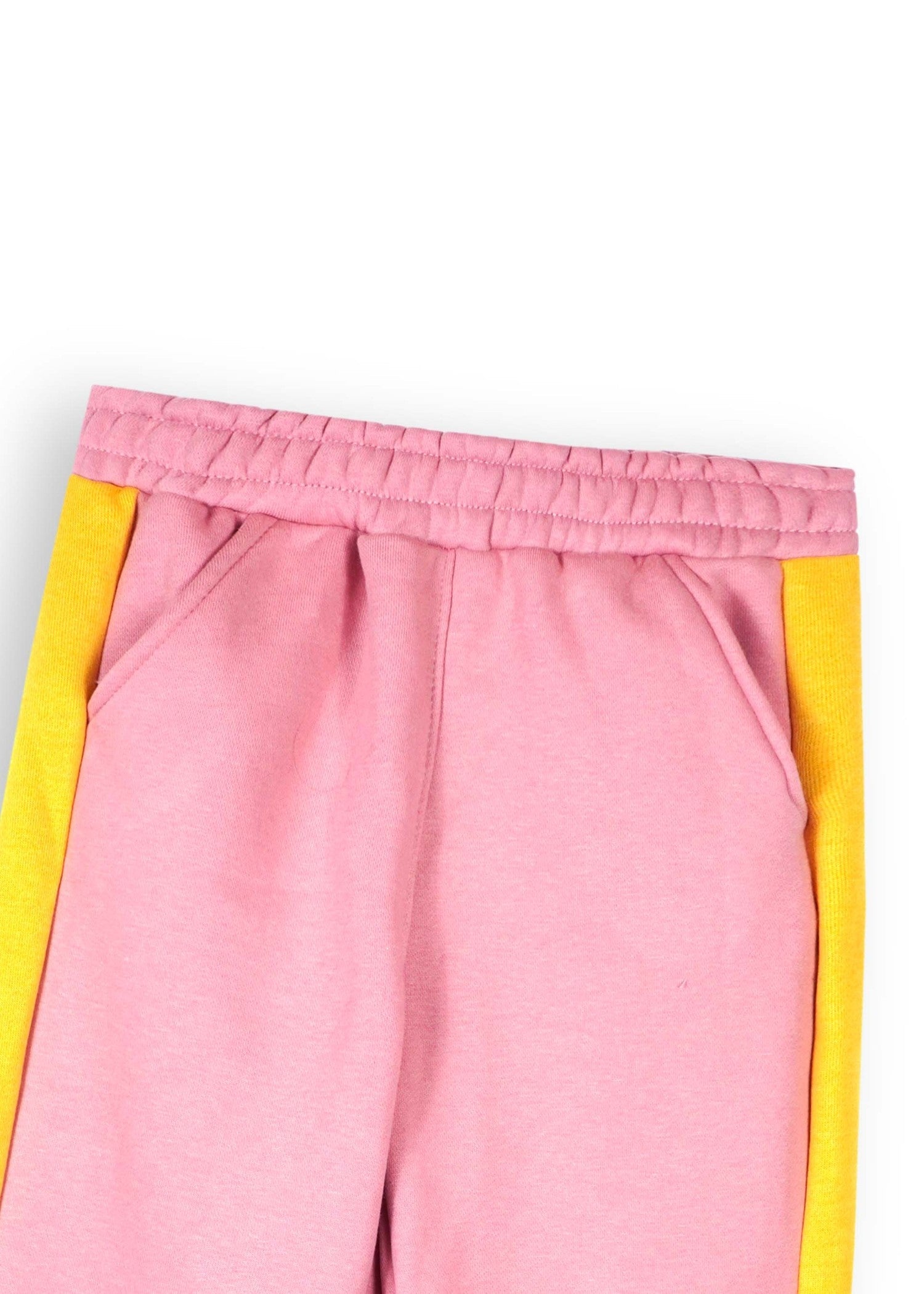 fleece Tracksuit in Grey, pink