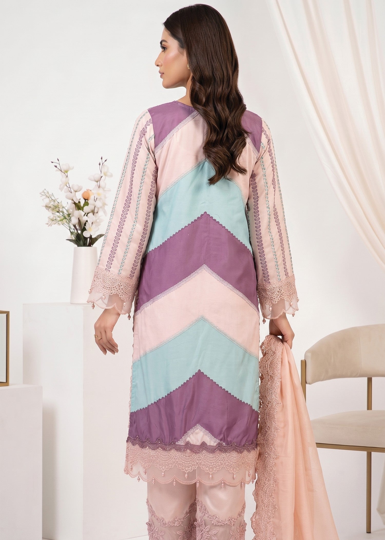 viscose Kurta Set in Multi