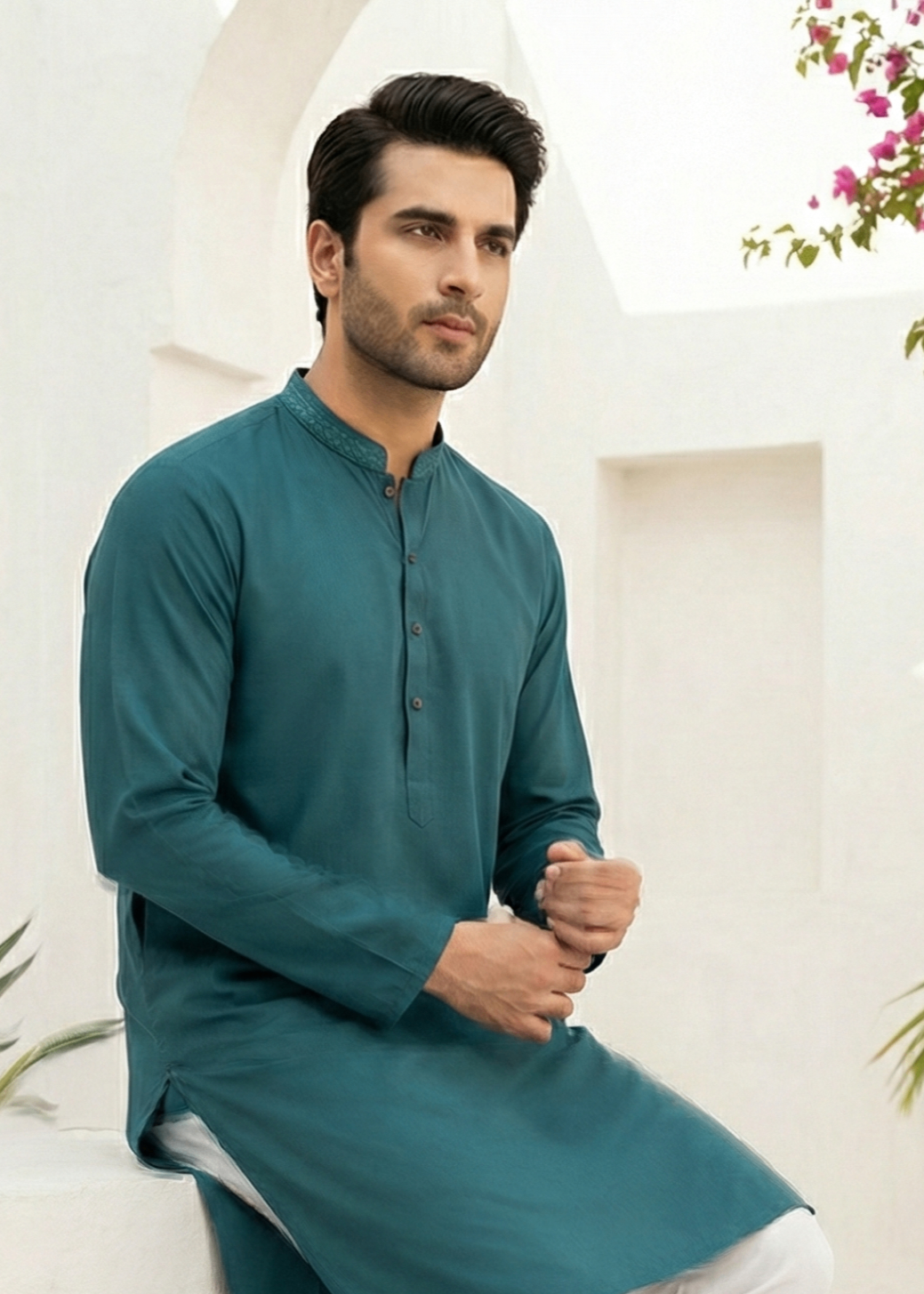 wash & wear Kurta in Green
