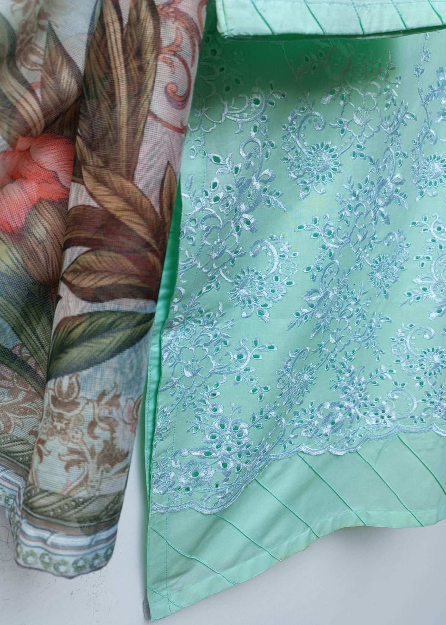 cotton Kurta Set in Spring green