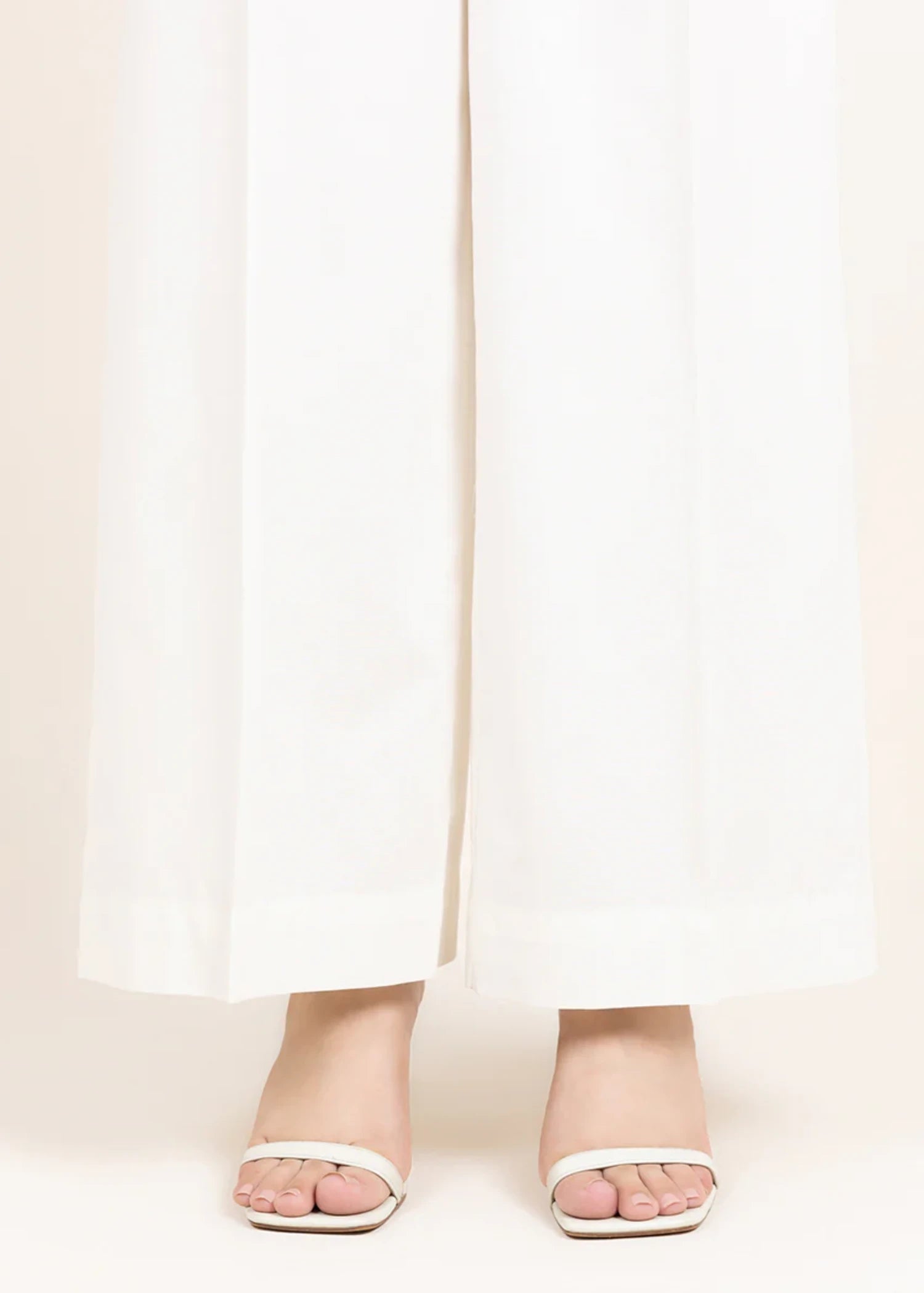 polycotton Trousers in White