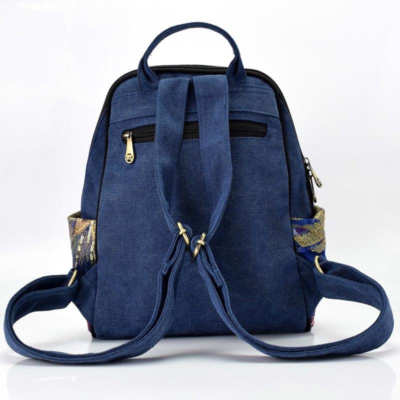 New Ethnic Embroidered Canvas Women's Bag