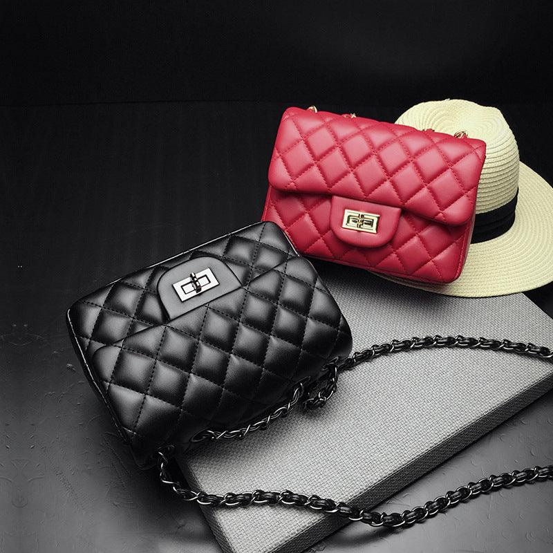 Women's rhombic chain bag