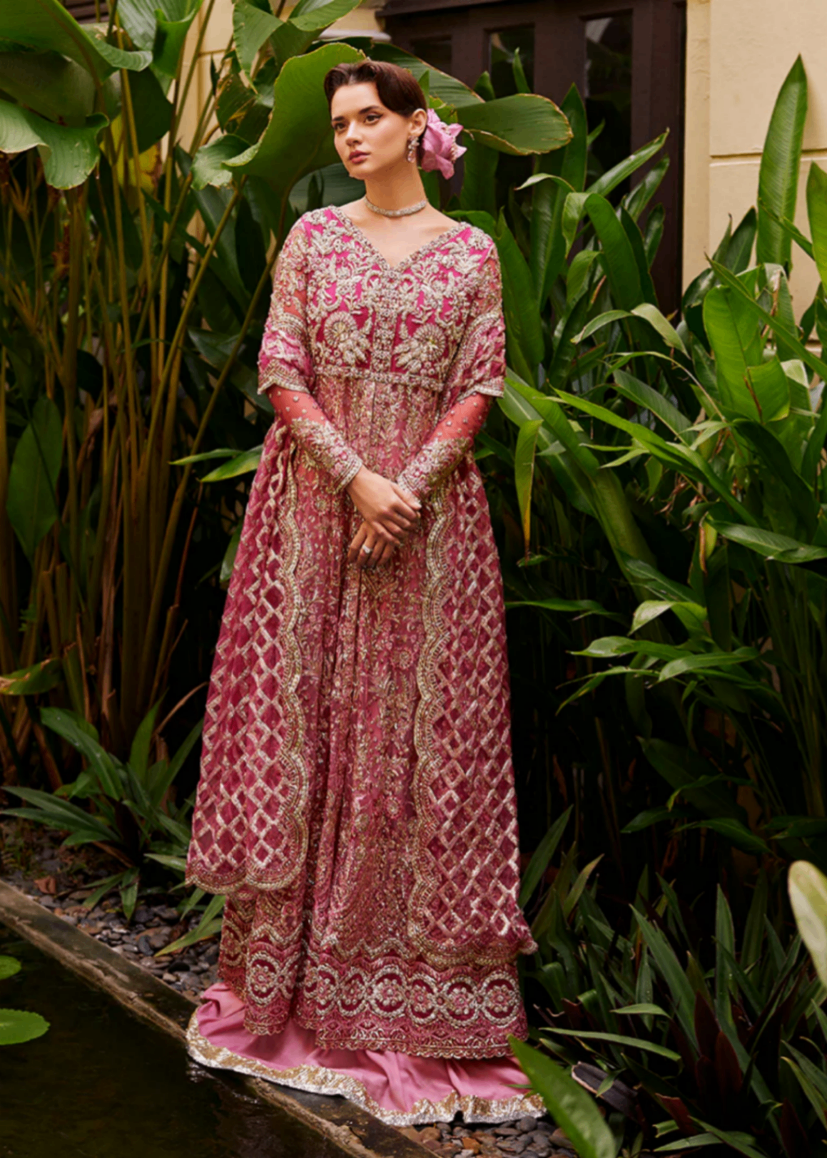 net Unstitched in Magenta