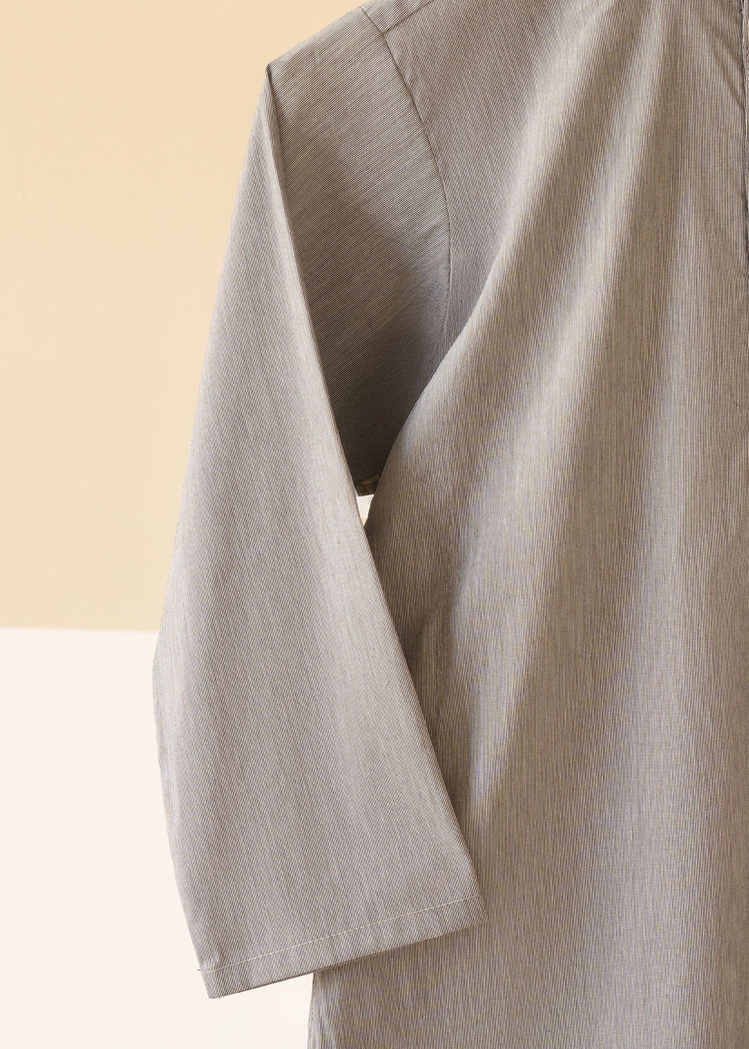 chambray Kurta in Grey